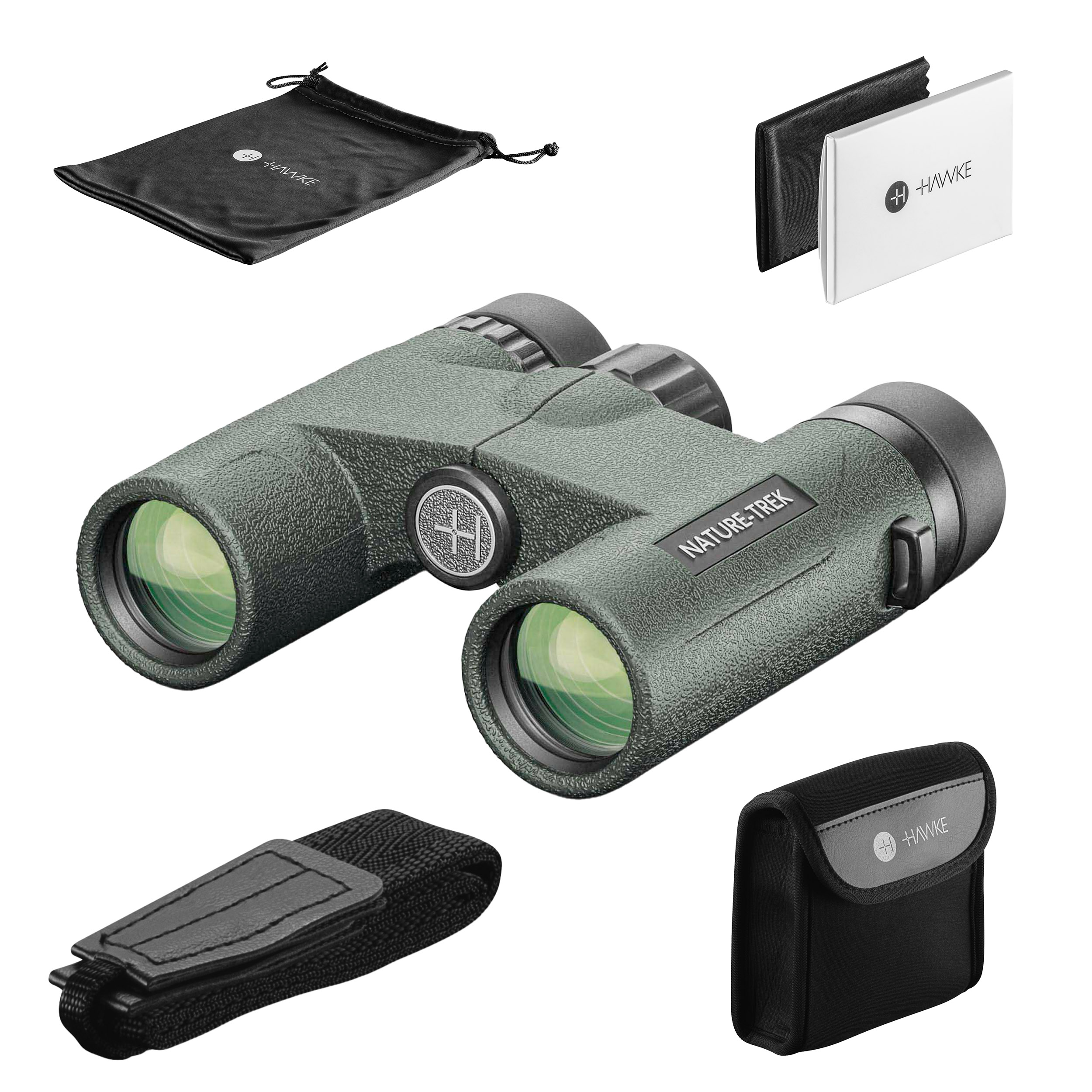 Lornetka Hawke Nature Trek Compact 10x25 zielona - obrazek 10