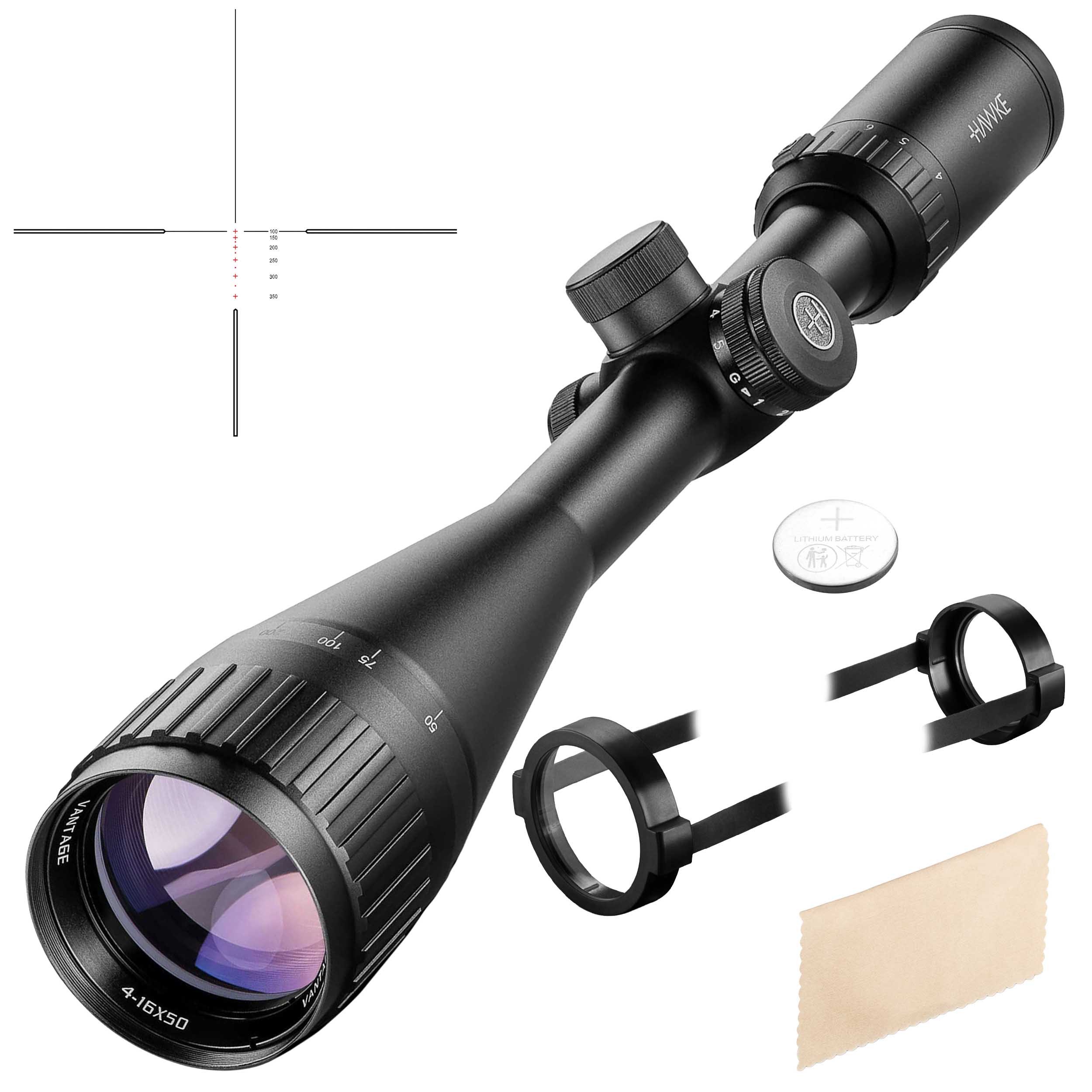 Luneta celownicza Hawke Vantage 1" 4-16x50 AO IR .17 HMR - obrazek 8