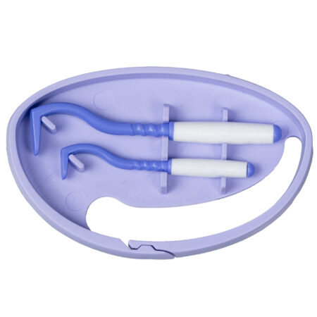 Kleszczołapki przyrząd do usuwania kleszczy Tick Twister® Clipbox z brelokiem, fioletowe 2 szt.