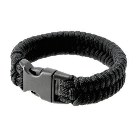 Bransoletka Paracord EDCX Fish black L