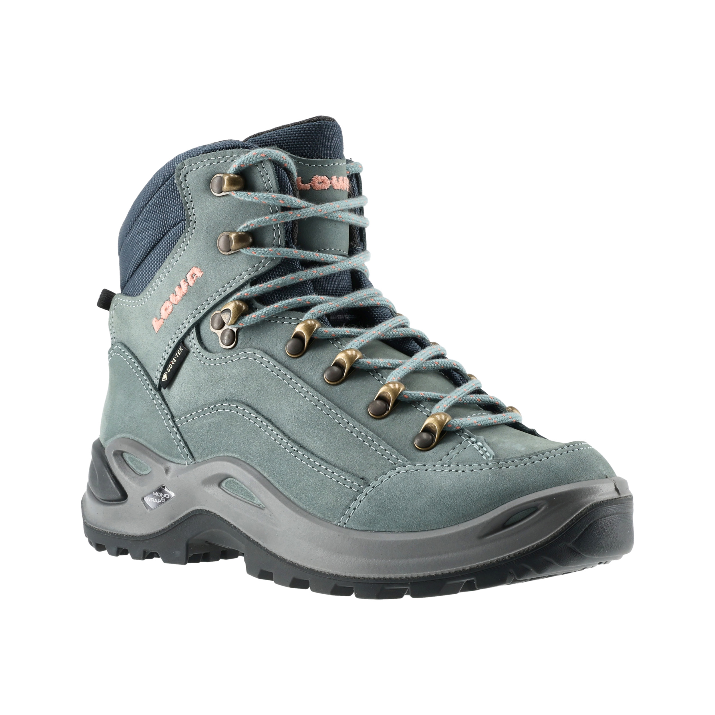 Buty damskie LOWA Renegade GTX mid WS niebiesko/łososiowe 39,5 - obrazek 2