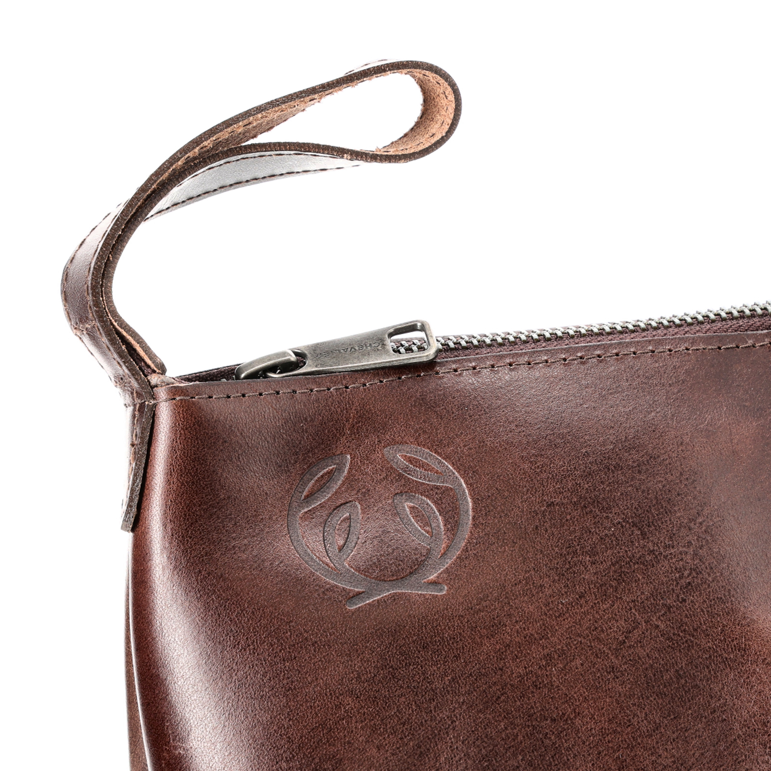 Kosmetyczka Chevalier Leather Brown - obrazek 4