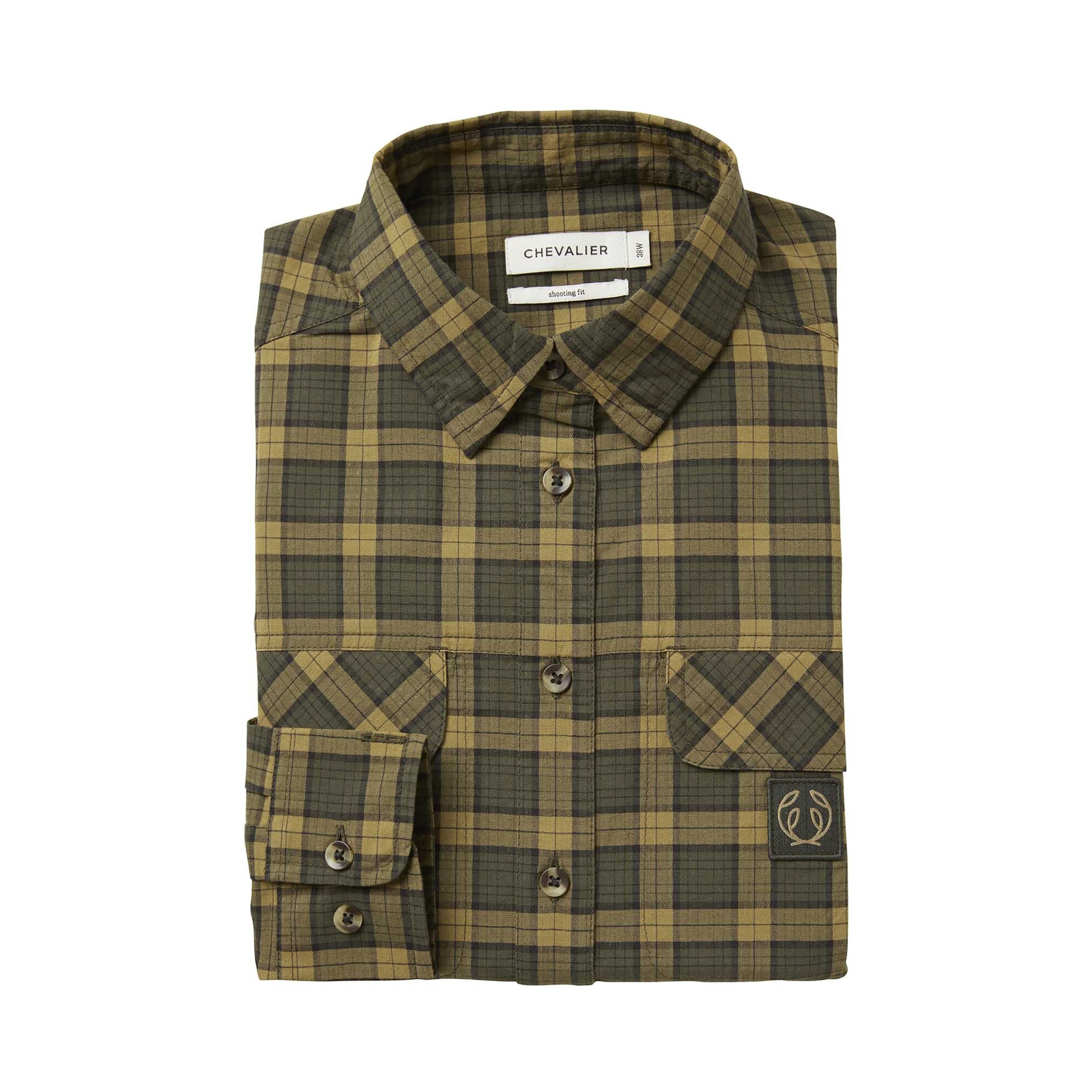 Koszula damska Chevalier Creek Shooting Fit Coolmax Moss Checked 38 - obrazek 2