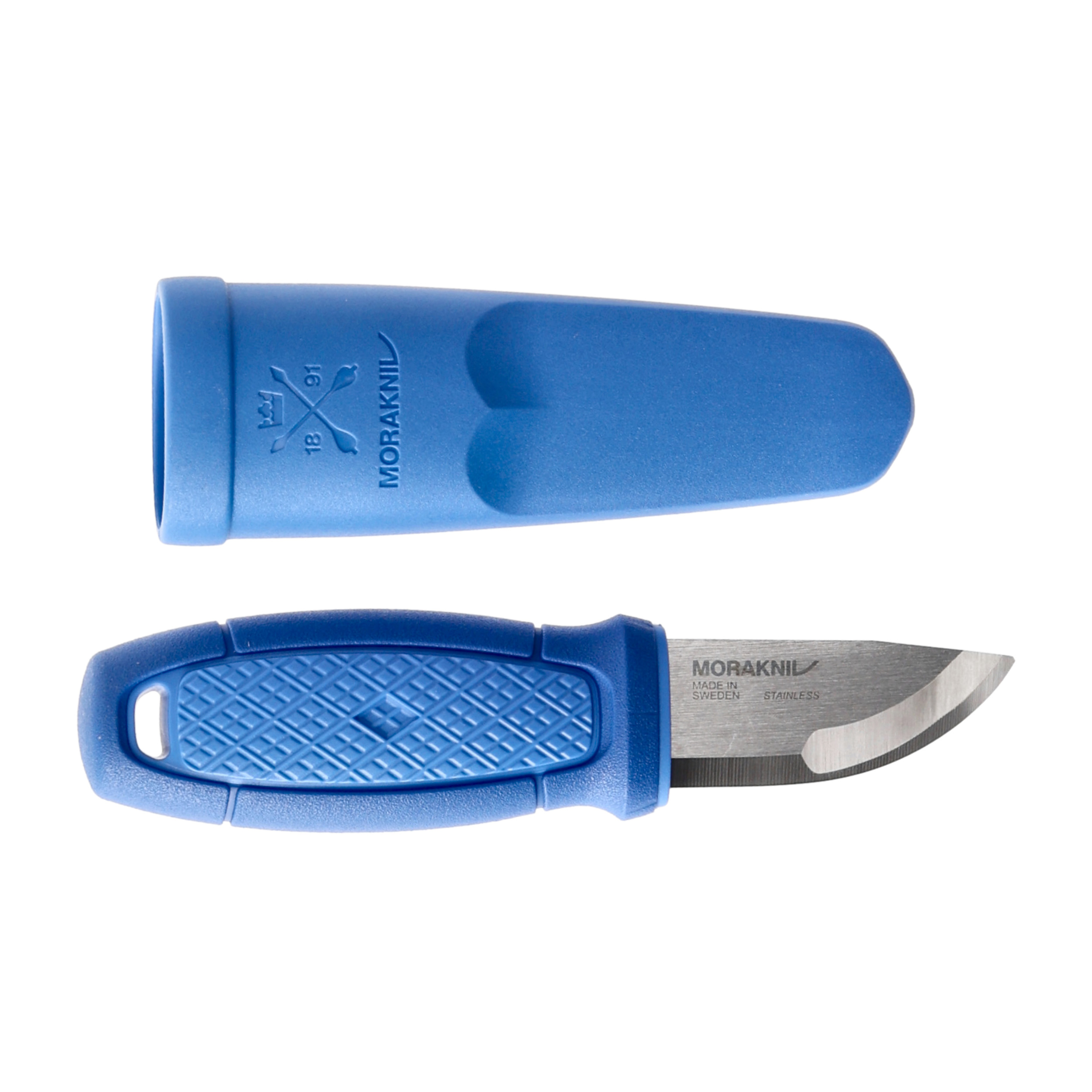 Nóż Morakniv Eldris niebieski z zestawem Neck Knife stal nierdzewna - obrazek 4