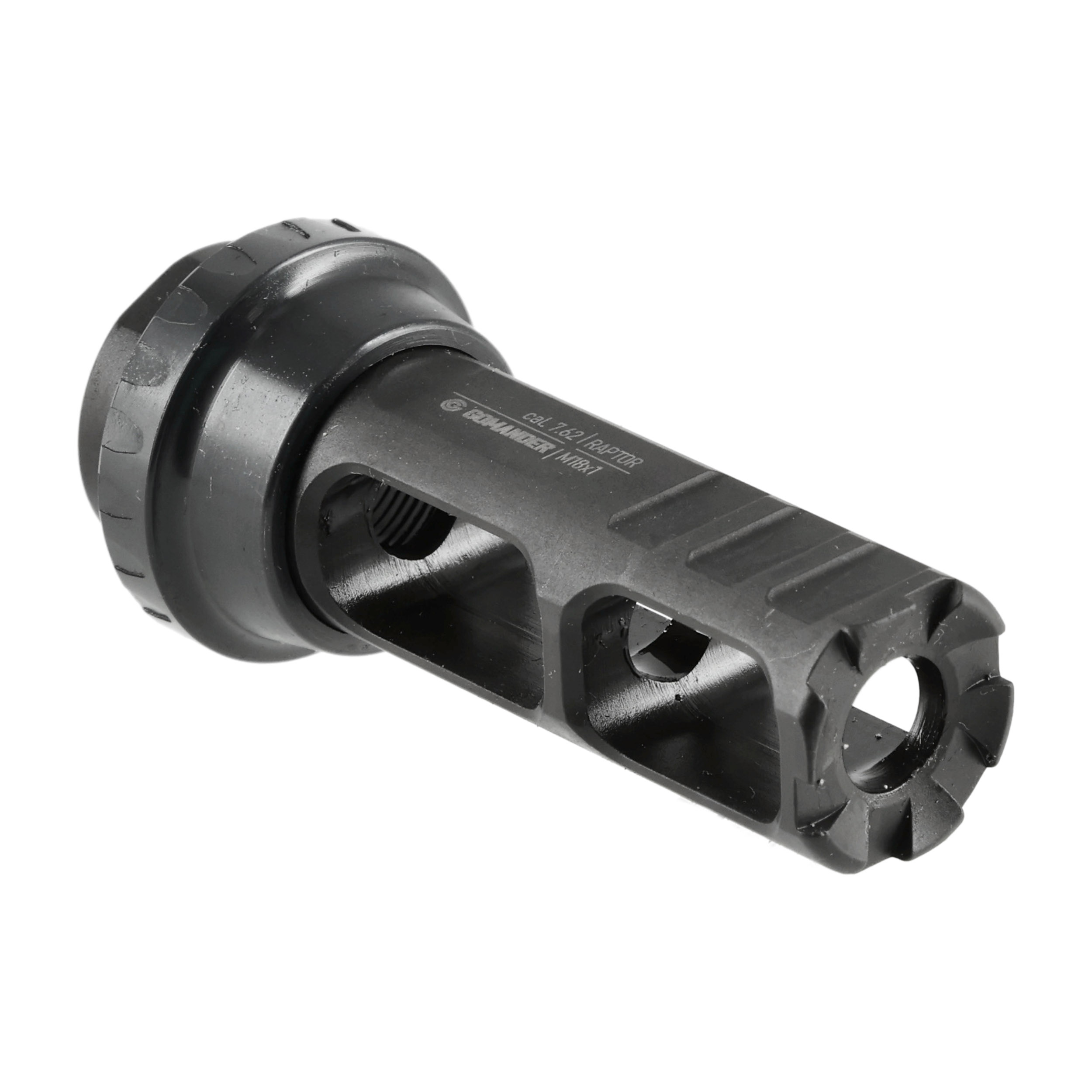 Hamulec wylotowy Gomander Raptor 7,62 M18x1 czarny - obrazek 3