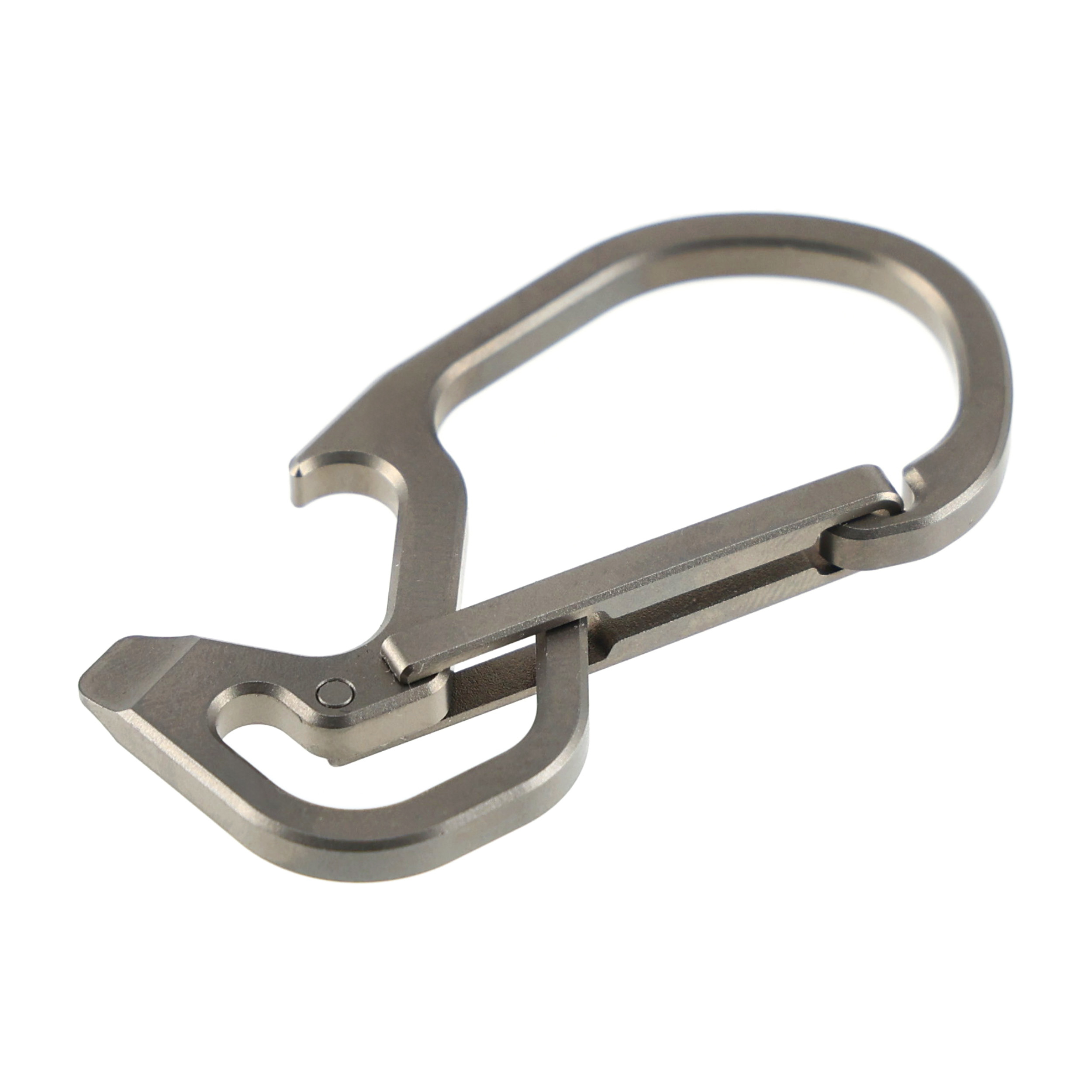 Karabińczyk do kluczy Civivi Click Gray Titanium CA-01A - obrazek 3