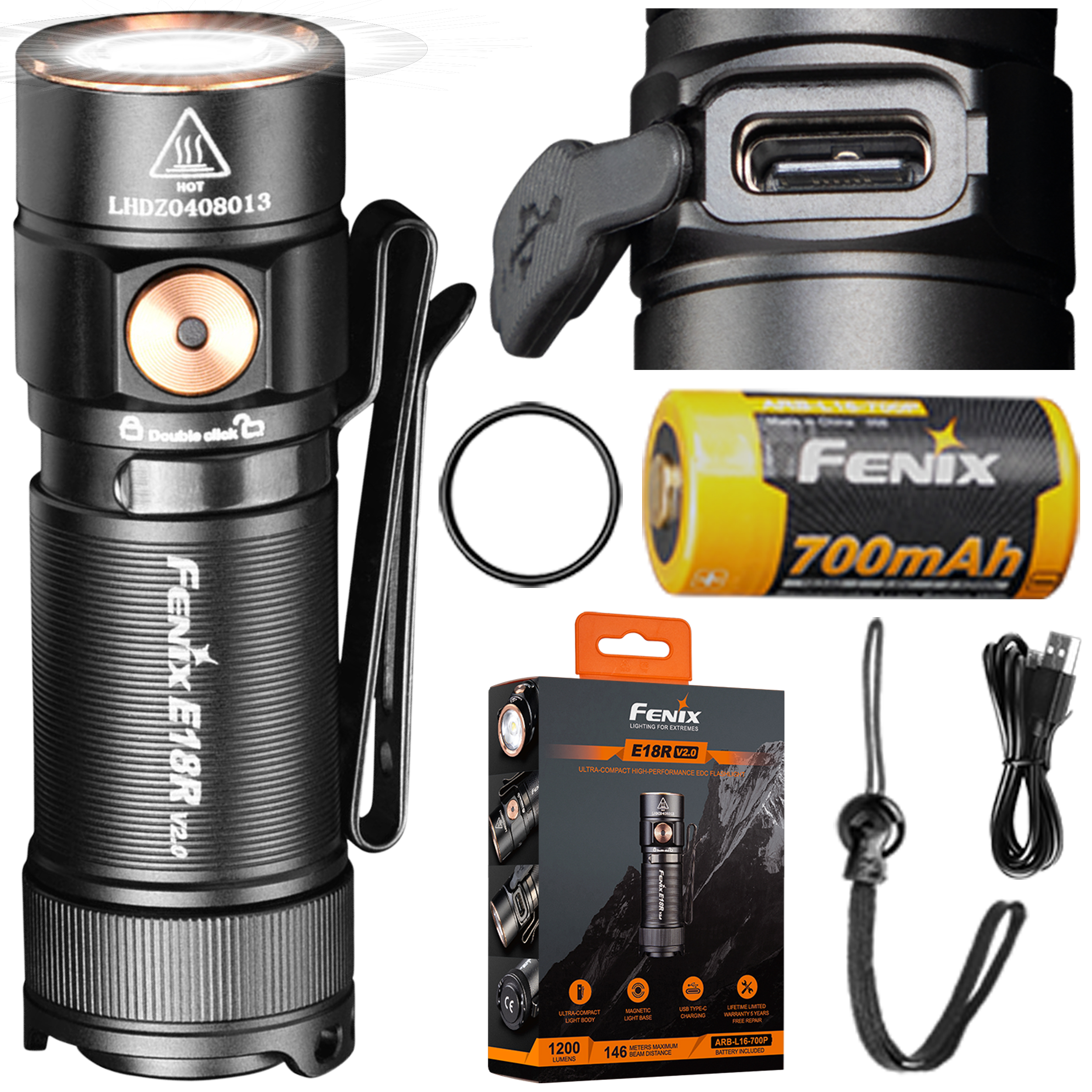 Latarka LED Fenix E18R V2.0 - obrazek 9