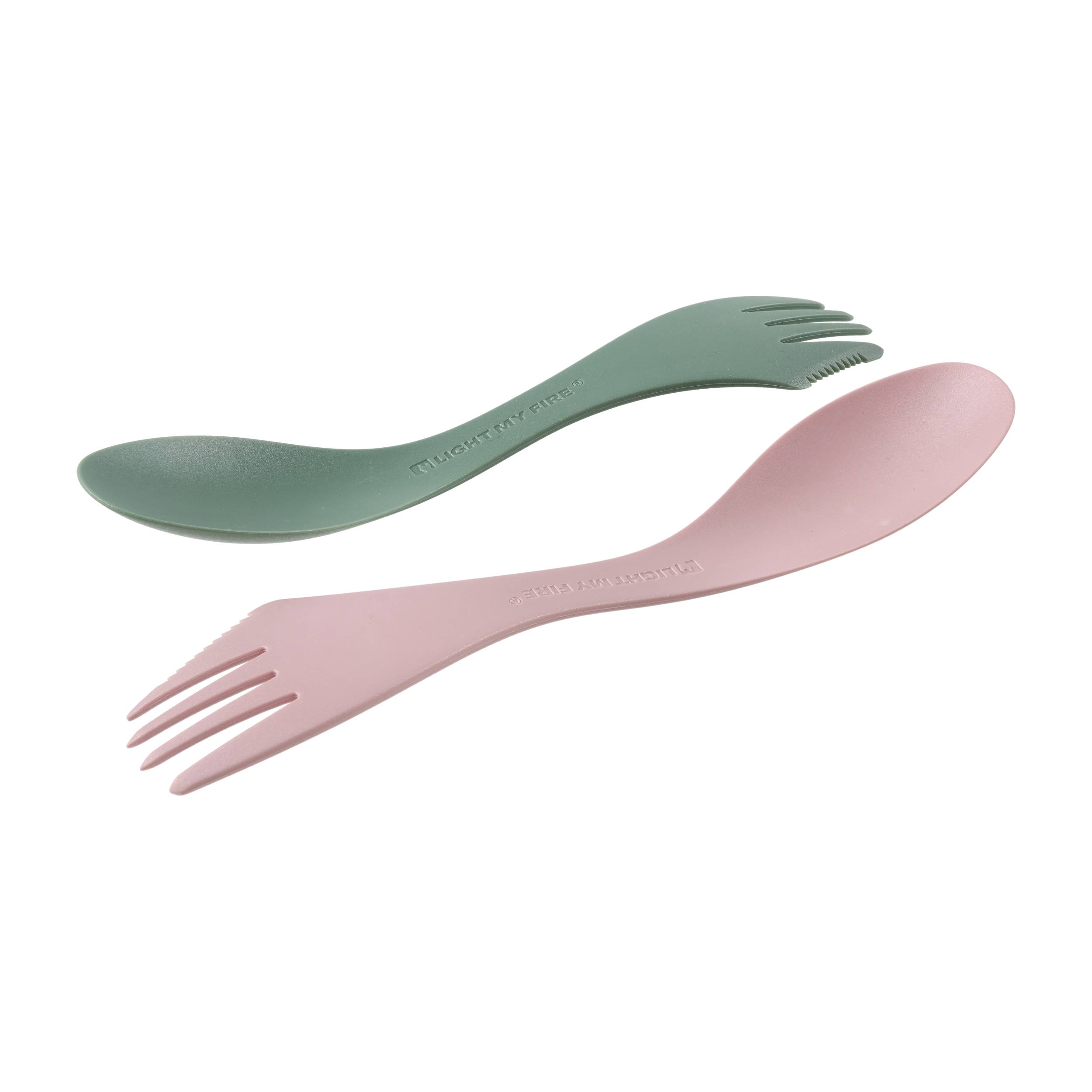 Łyżkowidelec Light My Fire Spork M Bio zielono-róż - obrazek 3