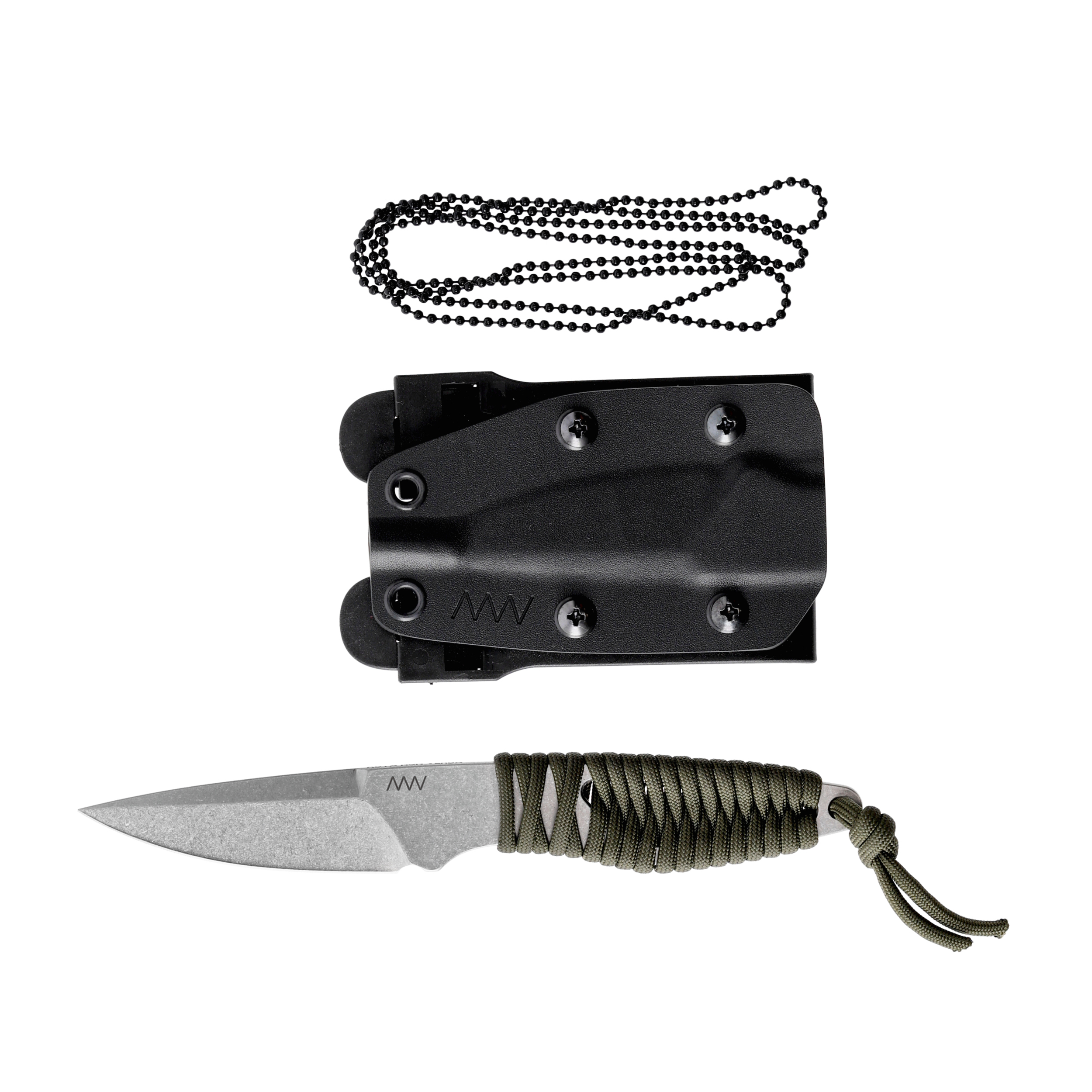 Nóż ANV Knives P100 ANVP100-004 oliwkowy paracord - obrazek 4