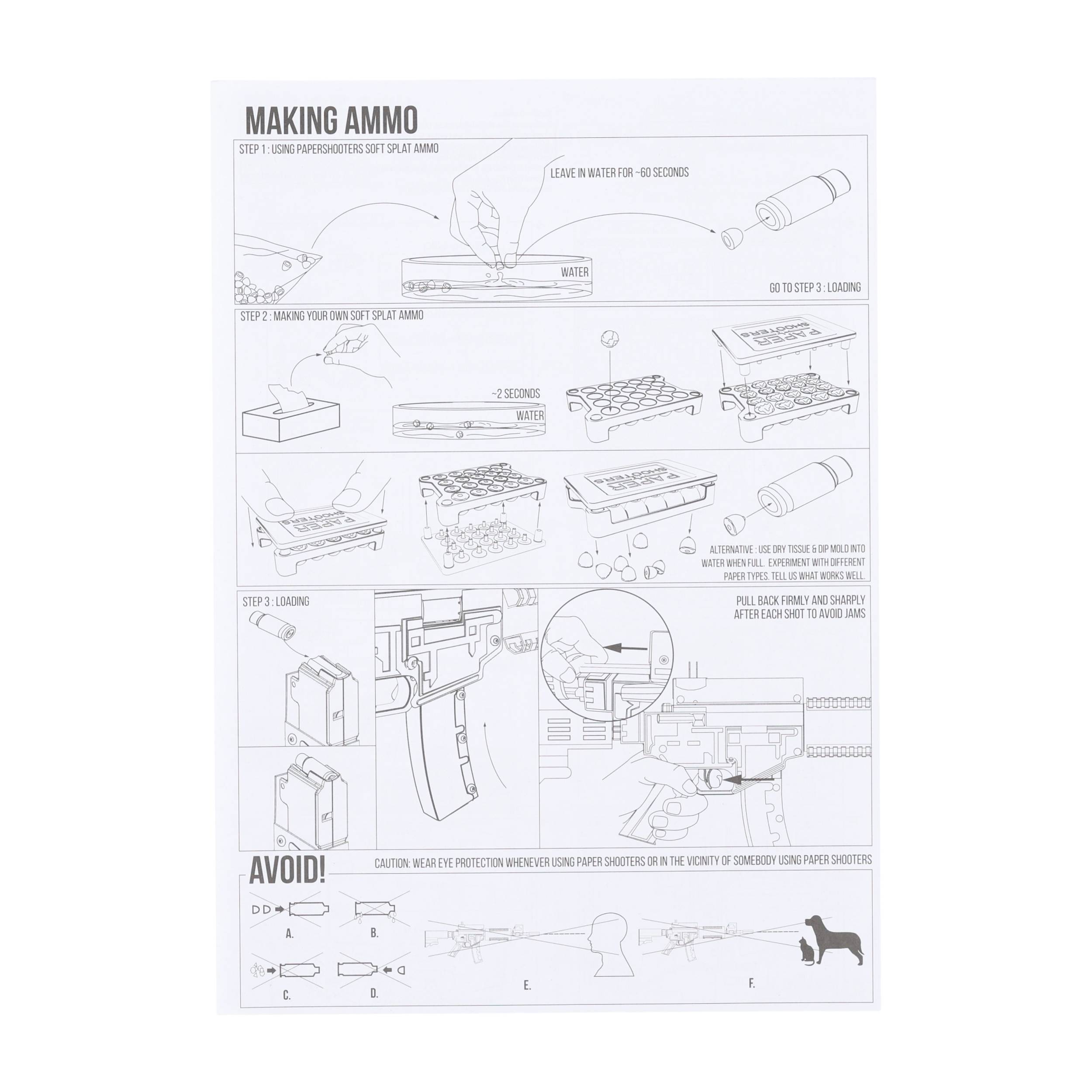 Karabin Paper Shooters Green Spit zestaw - obrazek 6