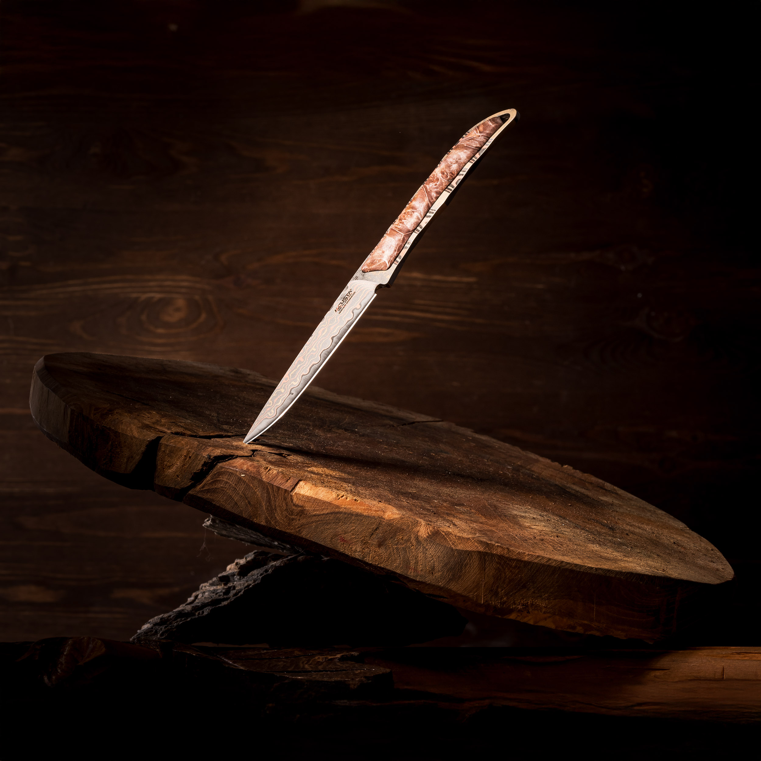 Nóż Mcusta Mokume ze stałą klingą - obrazek 10