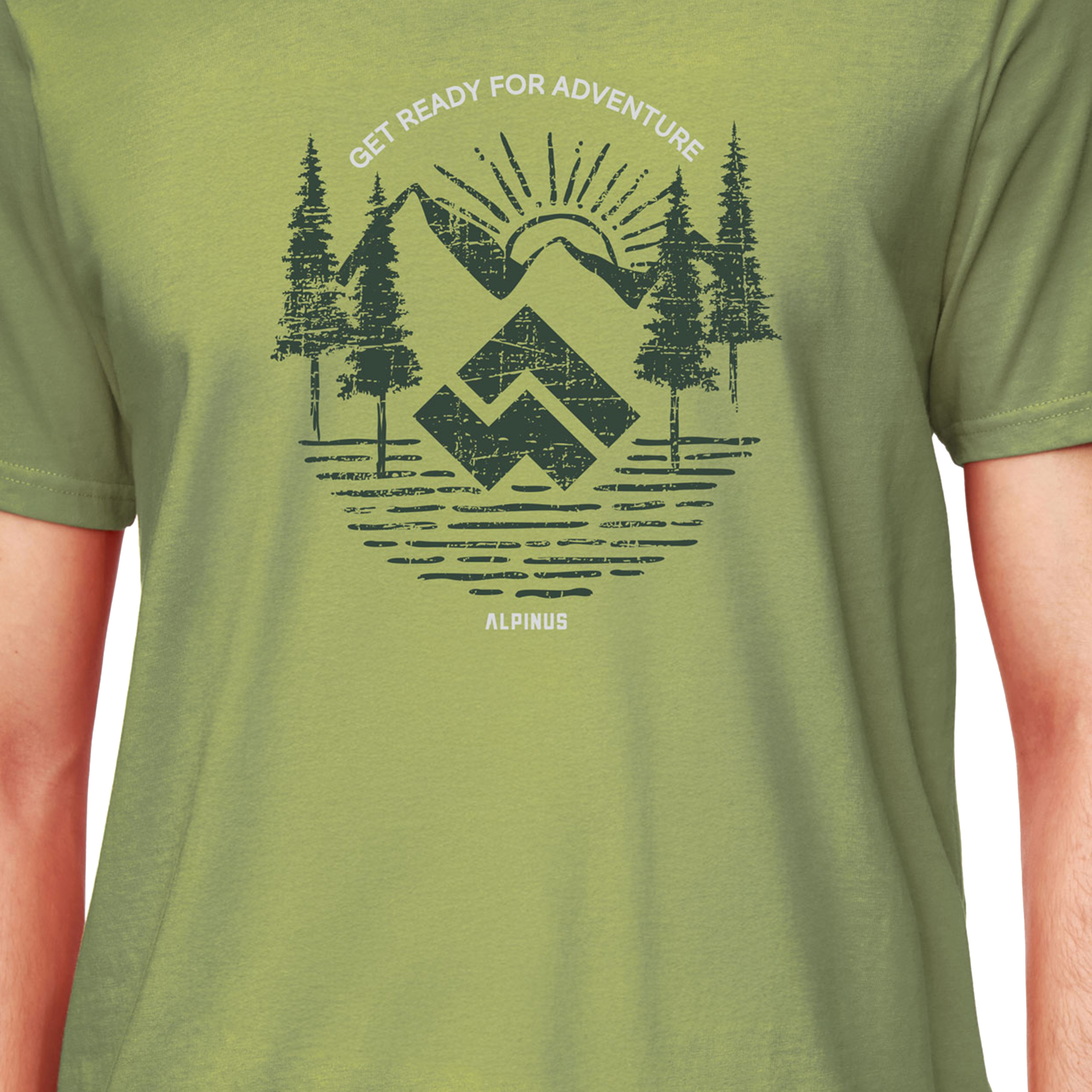 Koszulka męska Alpinus Kitreli, zielona 3XL - obrazek 3