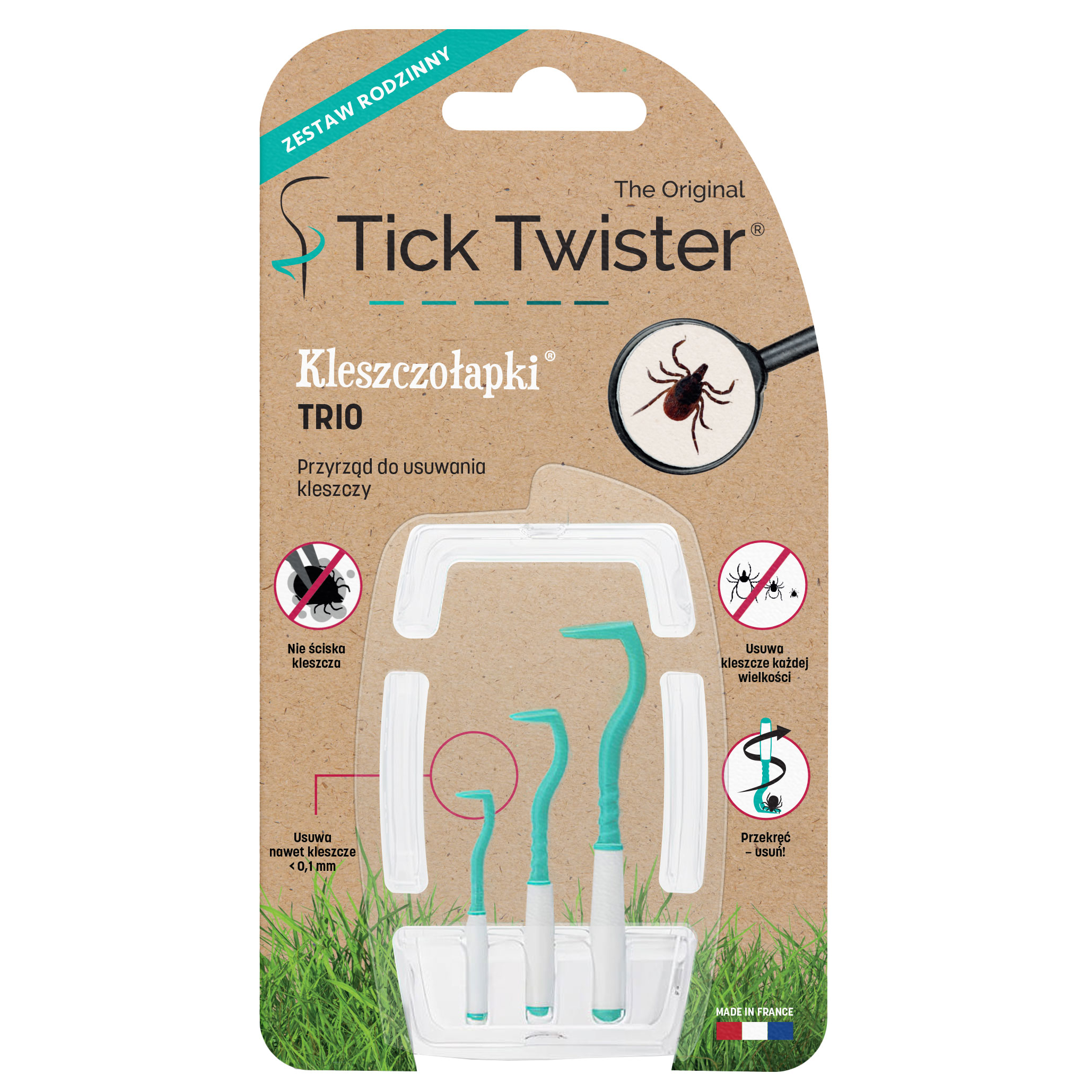 Kleszczołapki przyrząd do usuwania kleszczy Tick Twister® TRIO - obrazek 2