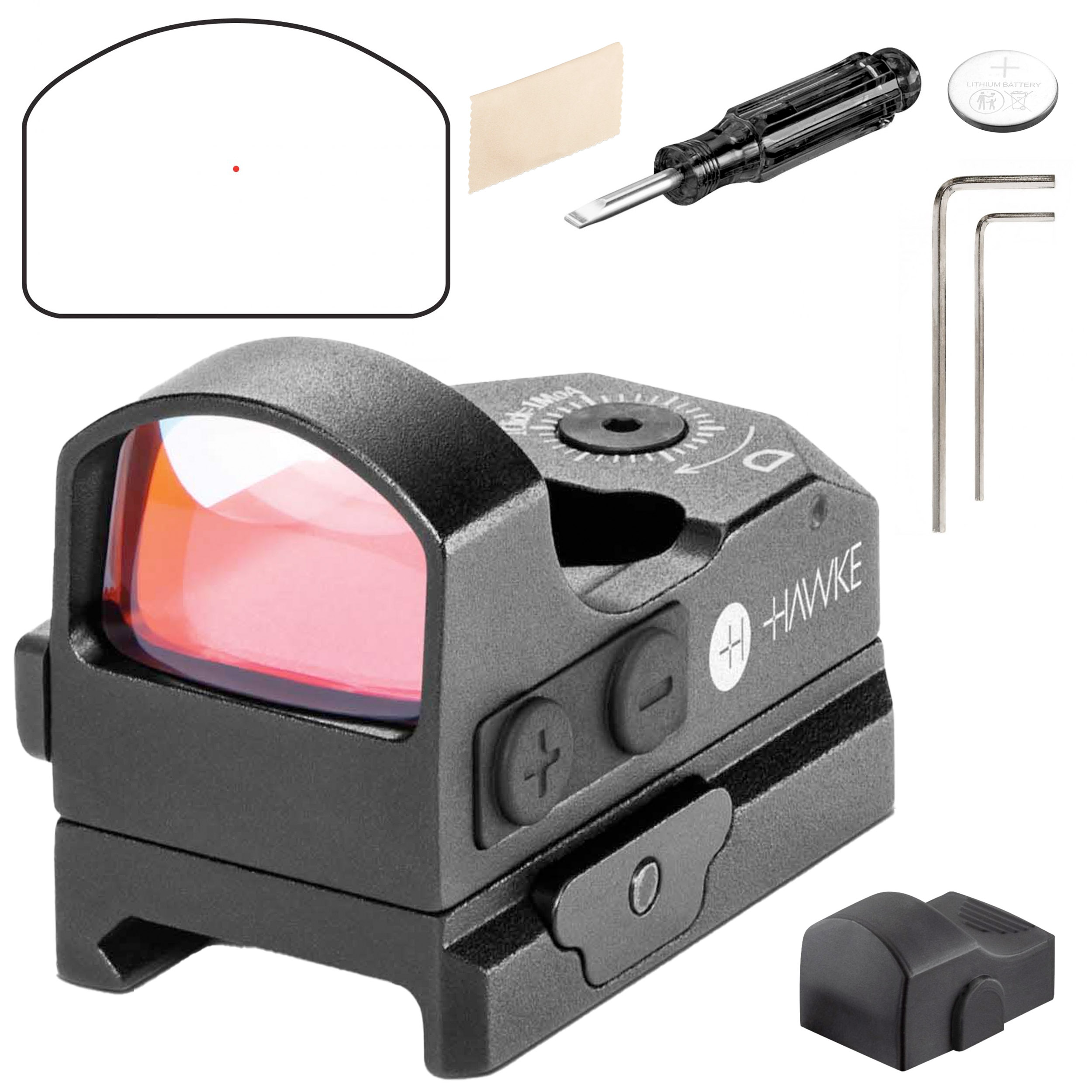 Kolimator otwarty Hawke Micro Reflex 3 MOA Wide View - obrazek 10