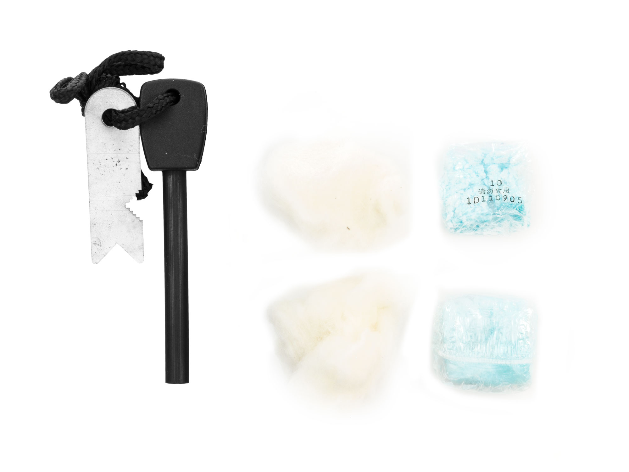 Krzesiwo z zestawem rozpalającym w etui