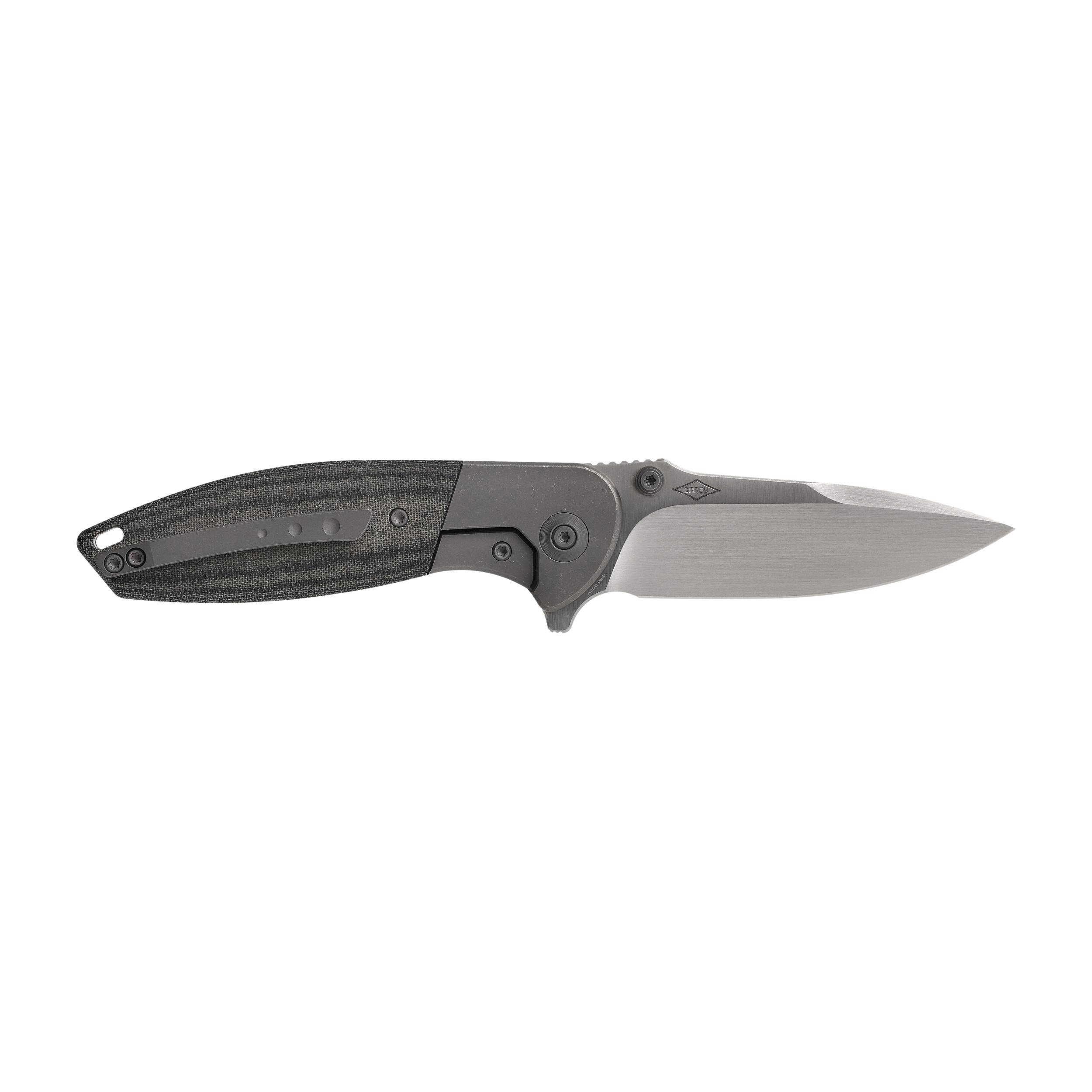Nóż składany WE Knife Nitro Mini WE22015-3 gray / black micarta - obrazek 2
