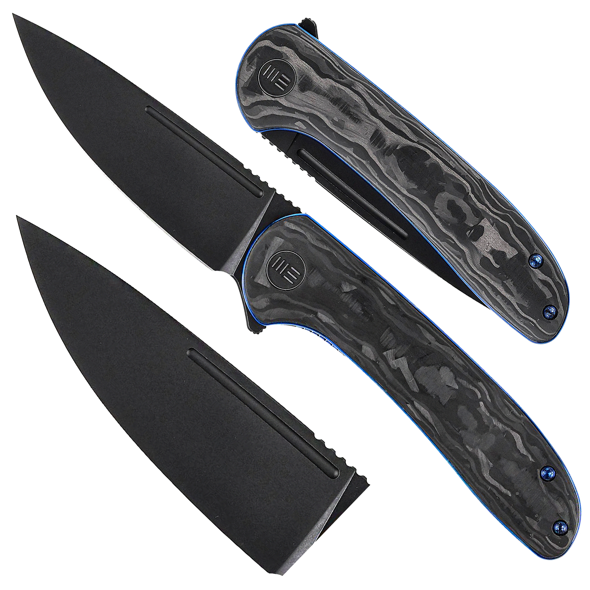 Nóż składany WE Knife Saakshi WE20020C-2 marble / blue - obrazek 6