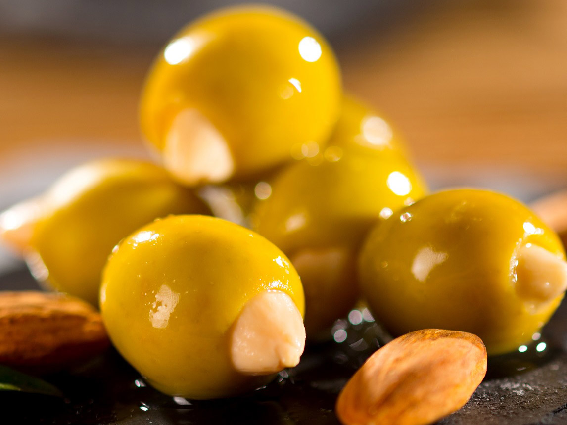 Oliwki Manzanilla nadziewane migdałem 300 g - obrazek 4