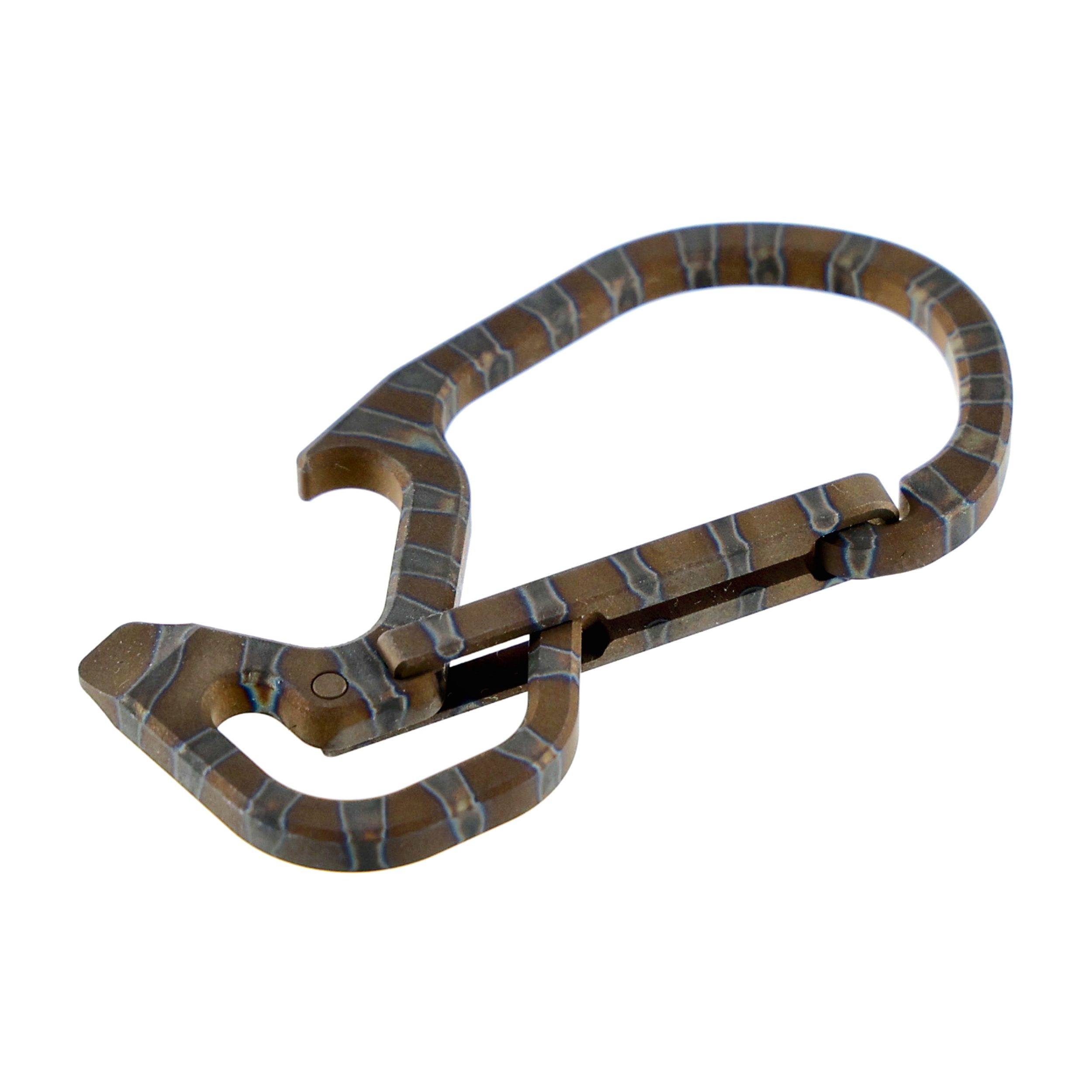 Karabińczyk do kluczy Civivi Click Flamed Titanium CA-01B - obrazek 2