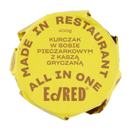 Konserwa Ed Red All in One Kurczak w sosie pieczarkowym z kaszą gryczaną 400 g
