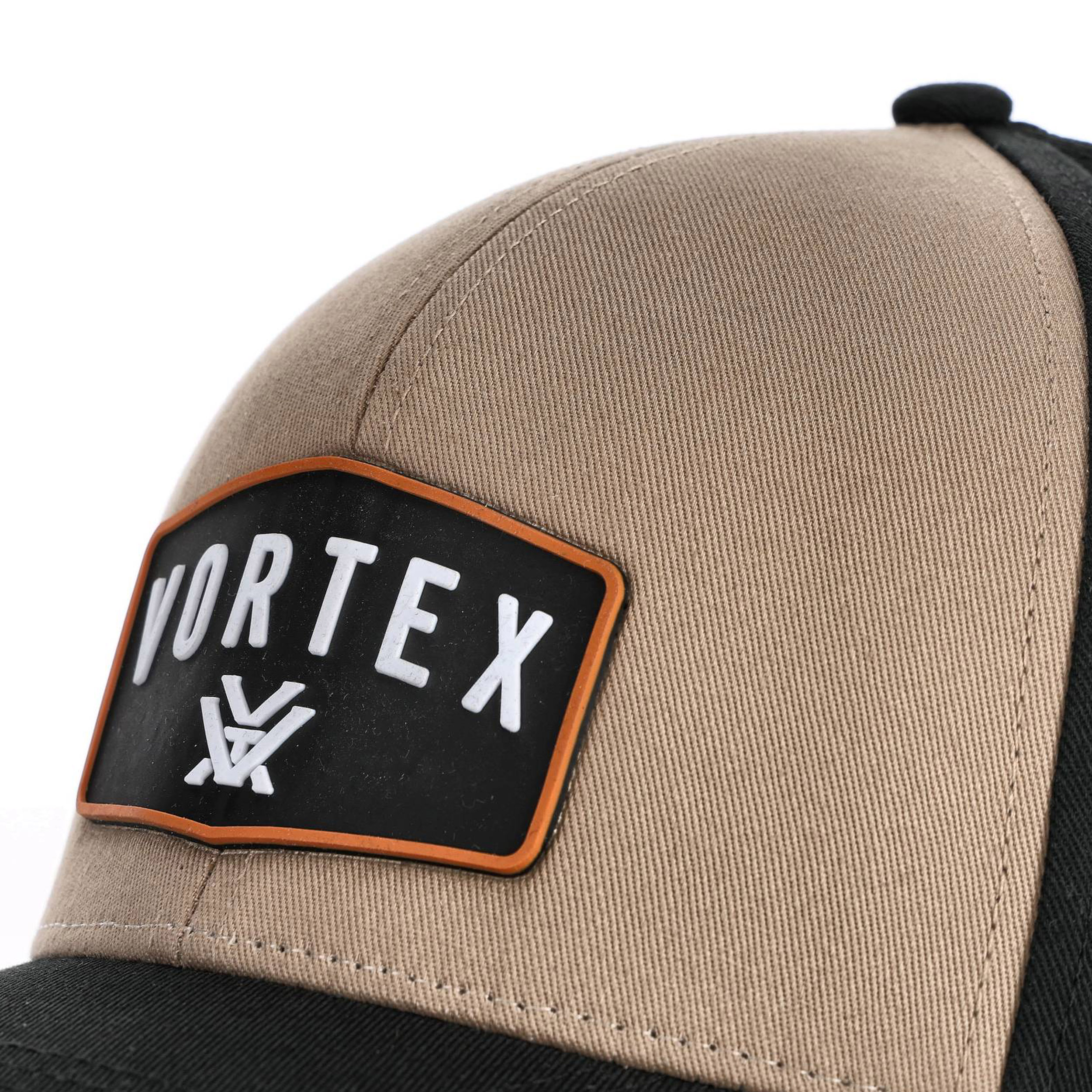 Czapka z daszkiem męska Vortex GO Big Patch czarno-brązowa - obrazek 3