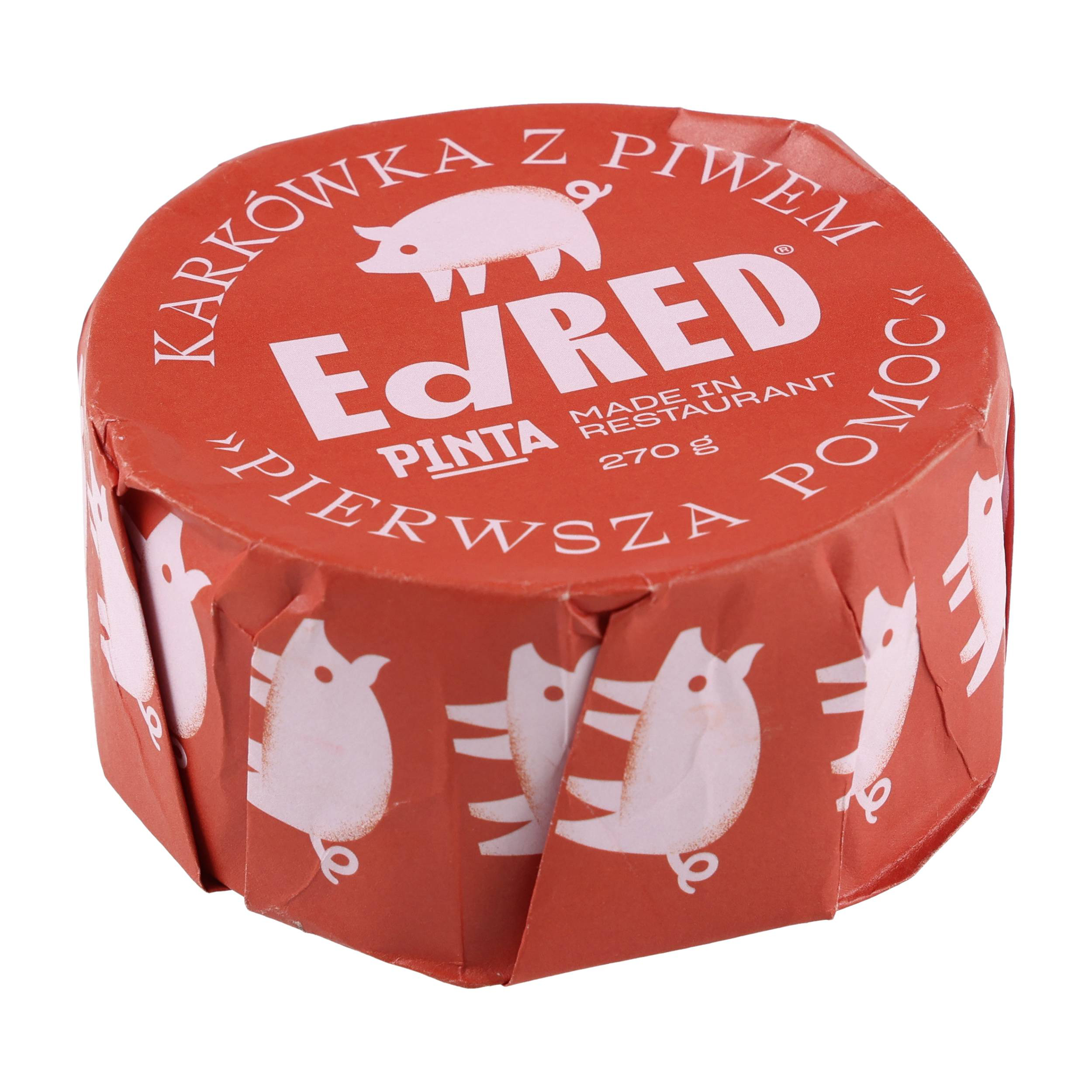 Konserwa Ed Red Originals Karkówka z piwem "Pierwsza Pomoc" 270 g - obrazek 2