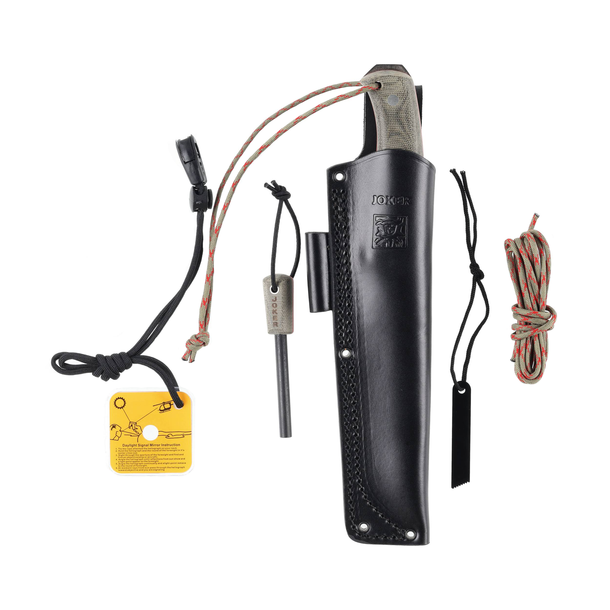 Nóż bushcraft Joker Nomad 6.5 CV137-P z krzesiwem - obrazek 5