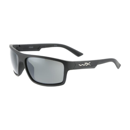 Okulary taktyczne Wiley X Peak ACPEA06 grey, silver flash, czarne oprawki