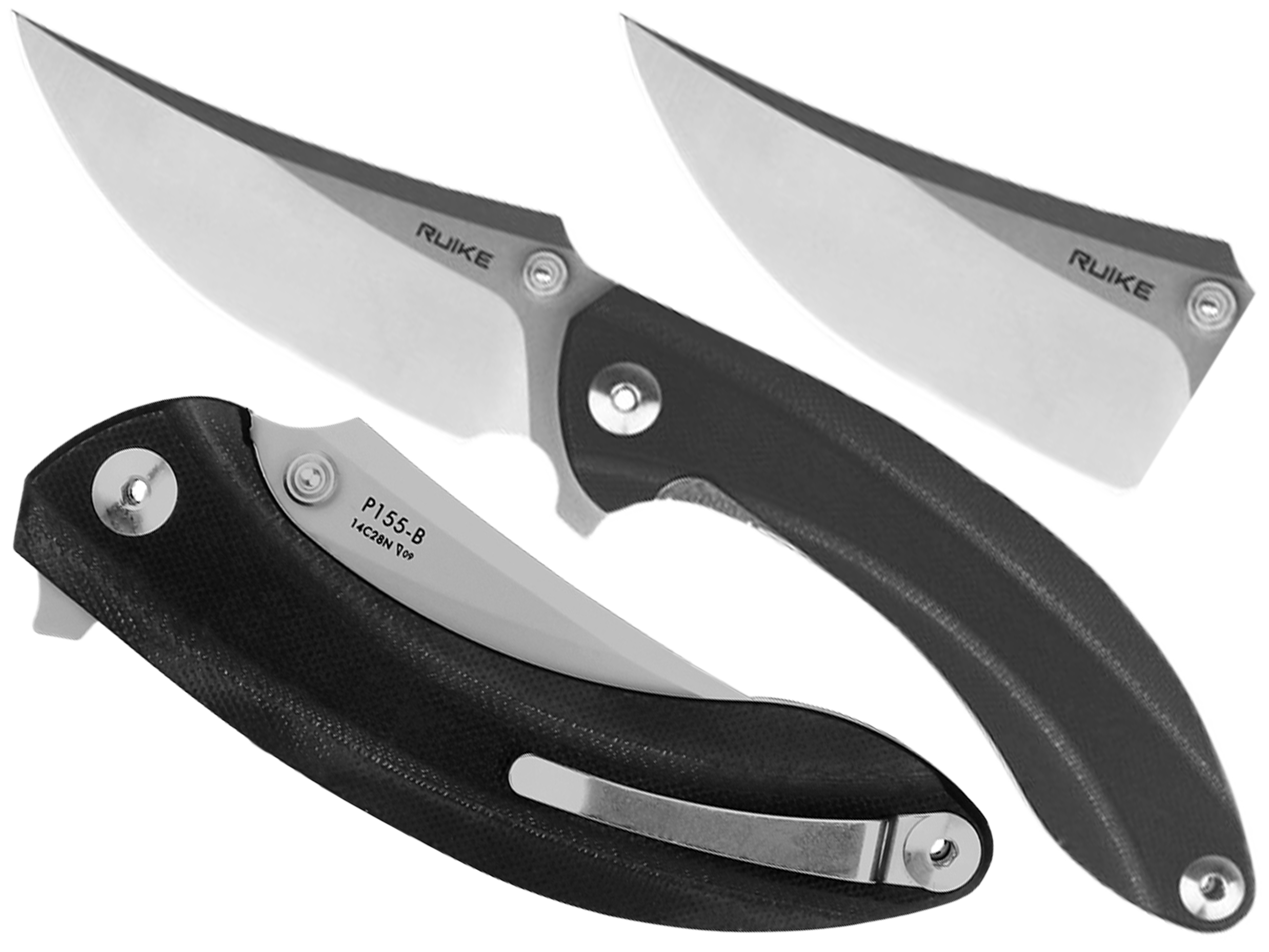 Nóż składany Ruike P155-B czarny - obrazek 6