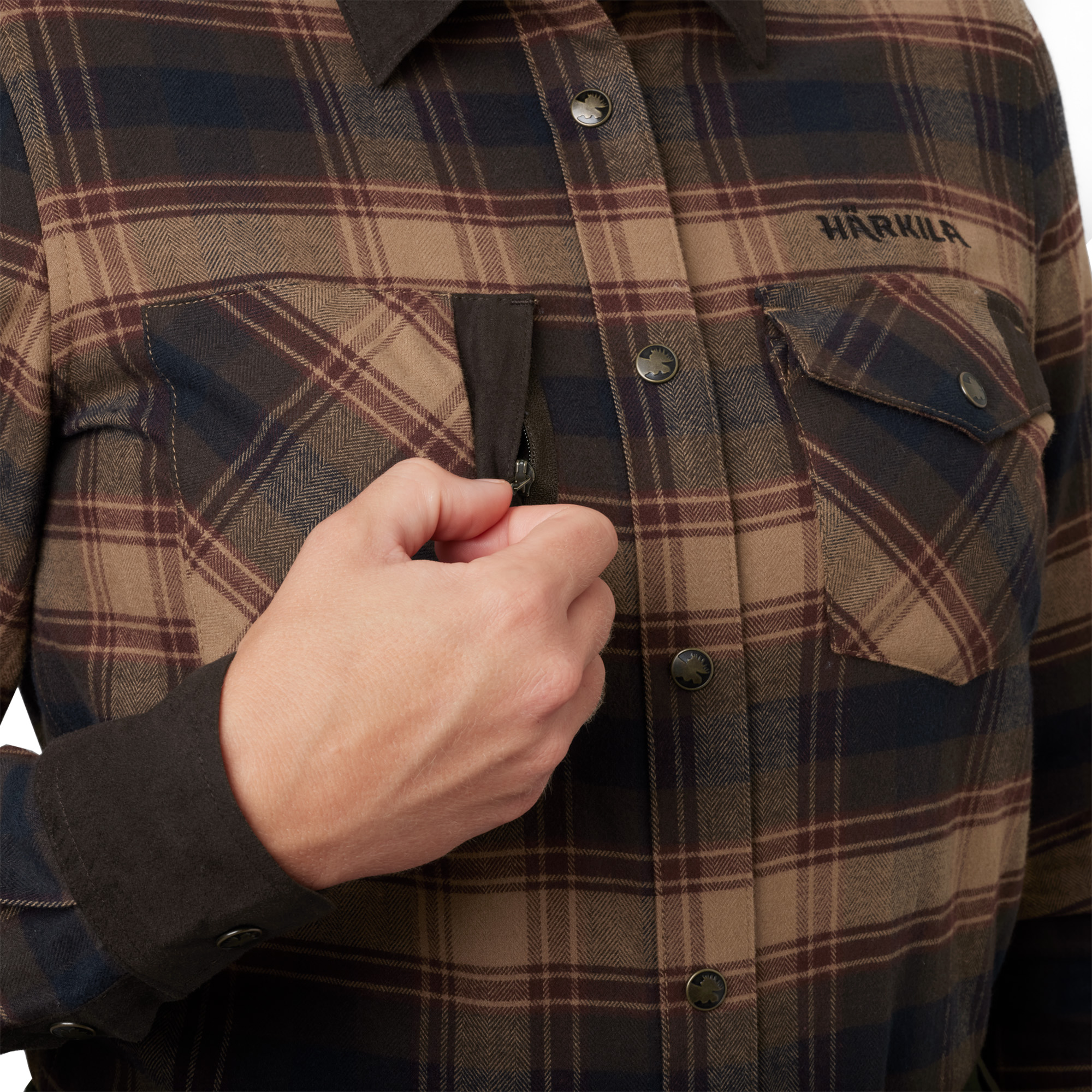 Koszula damska Härkila Aivak Burgundy M - obrazek 6