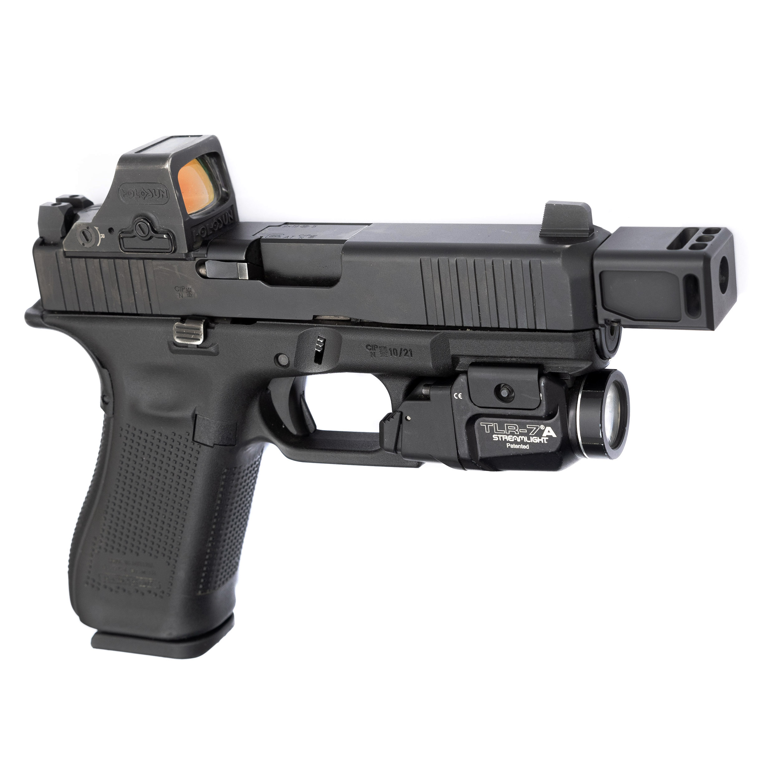 Kompensator DTF Solutions LO-KICK 9x19 Para, 13.5x1 LH - obrazek 5