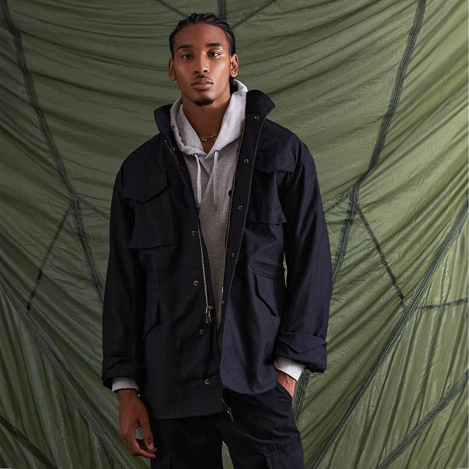 Kurtka męska Alpha M-65 czarna M - obrazek 5