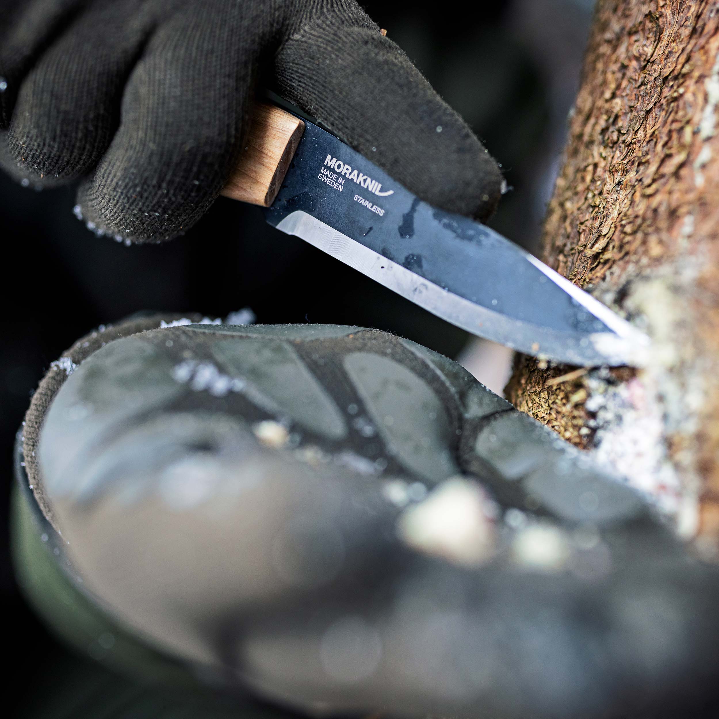 Nóż bushcraft Morakniv Lok BlackBlade Ash Wood stal nierdzewna - obrazek 8