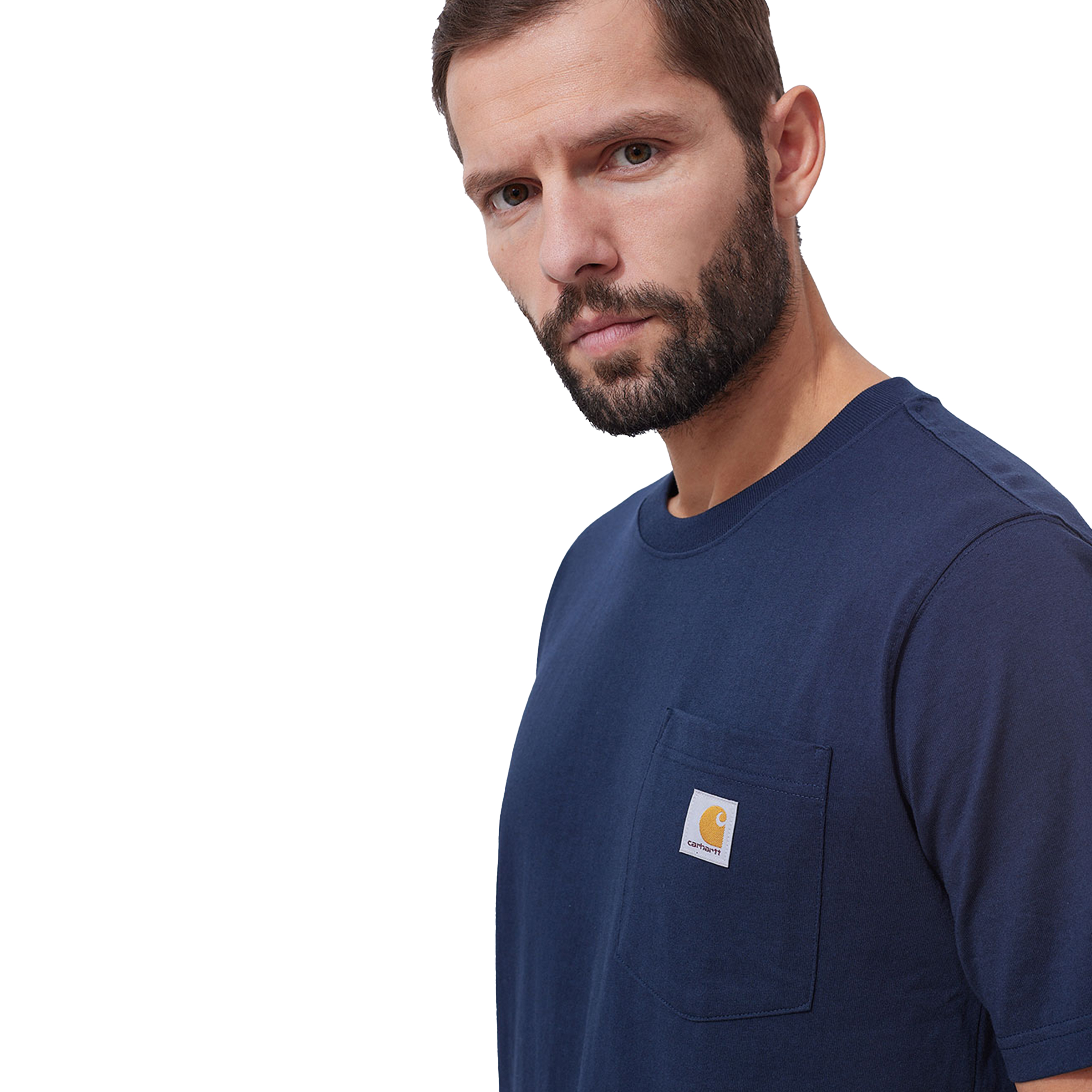Koszulka Carhartt K87 Pocket - navy 2XL - obrazek 2