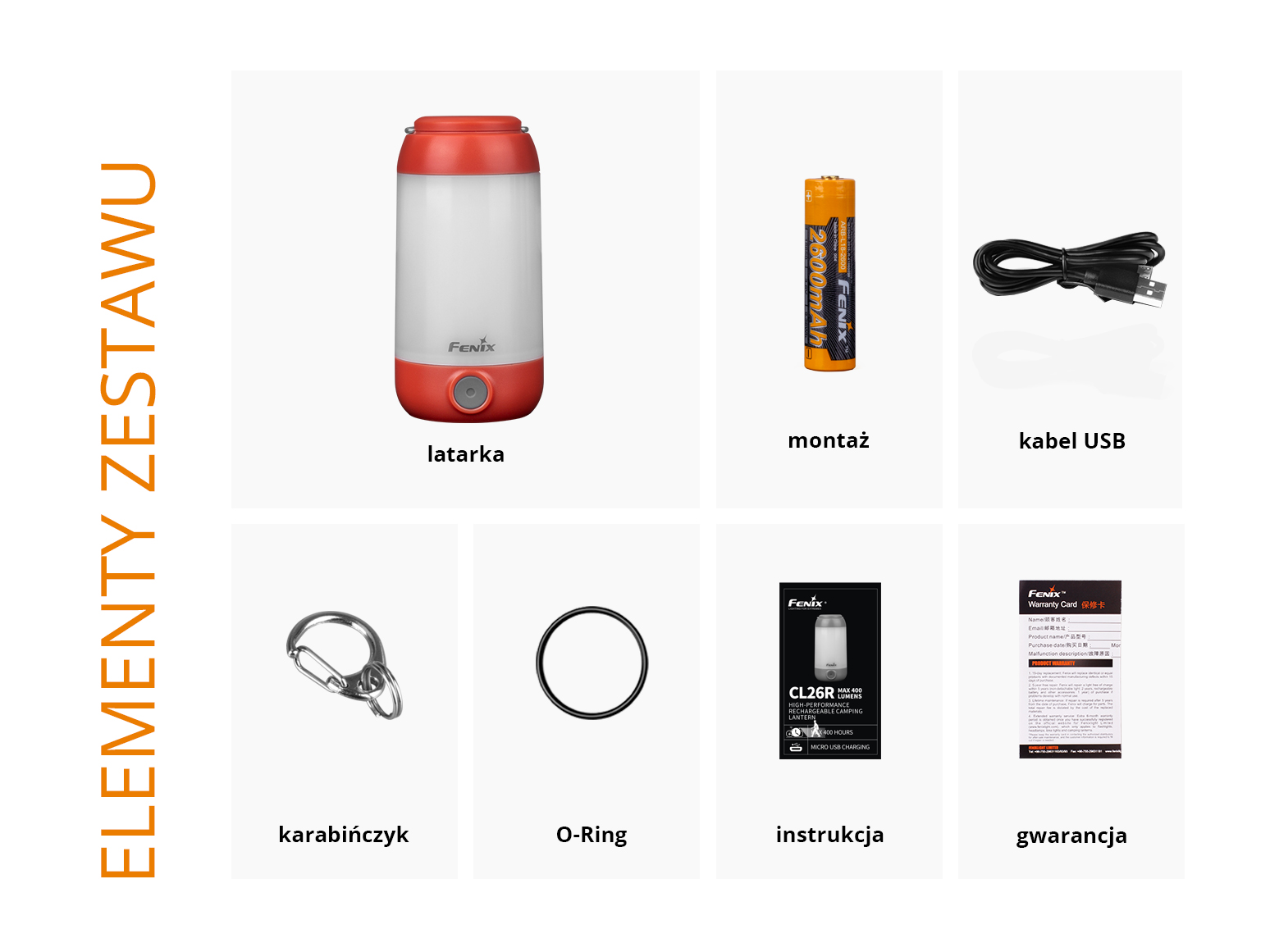 Lampa kempingowa Fenix CL26R czerwona - obrazek 3