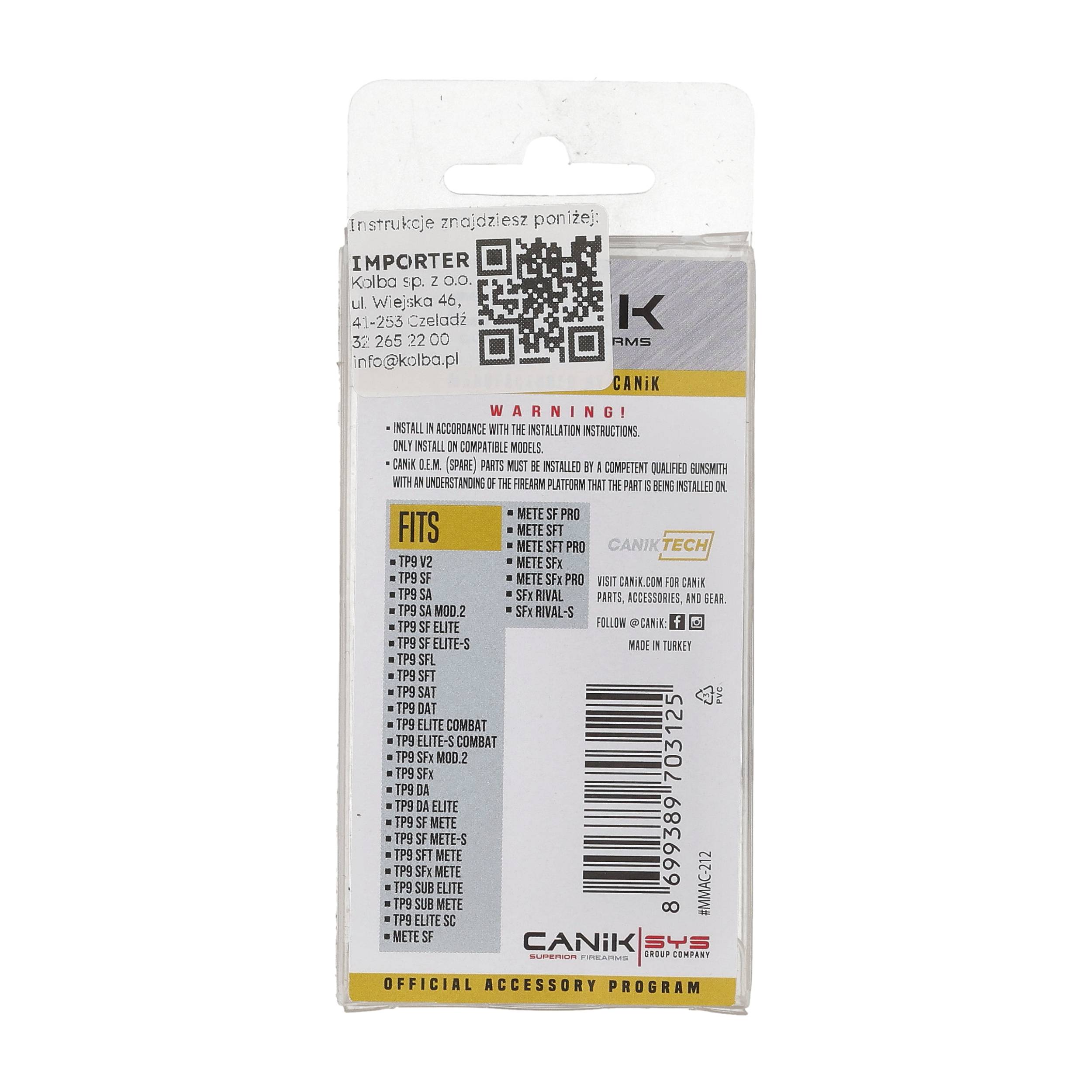 Blokada iglicy do wszystkich pistoletów Canik MMAC-212 - obrazek 2