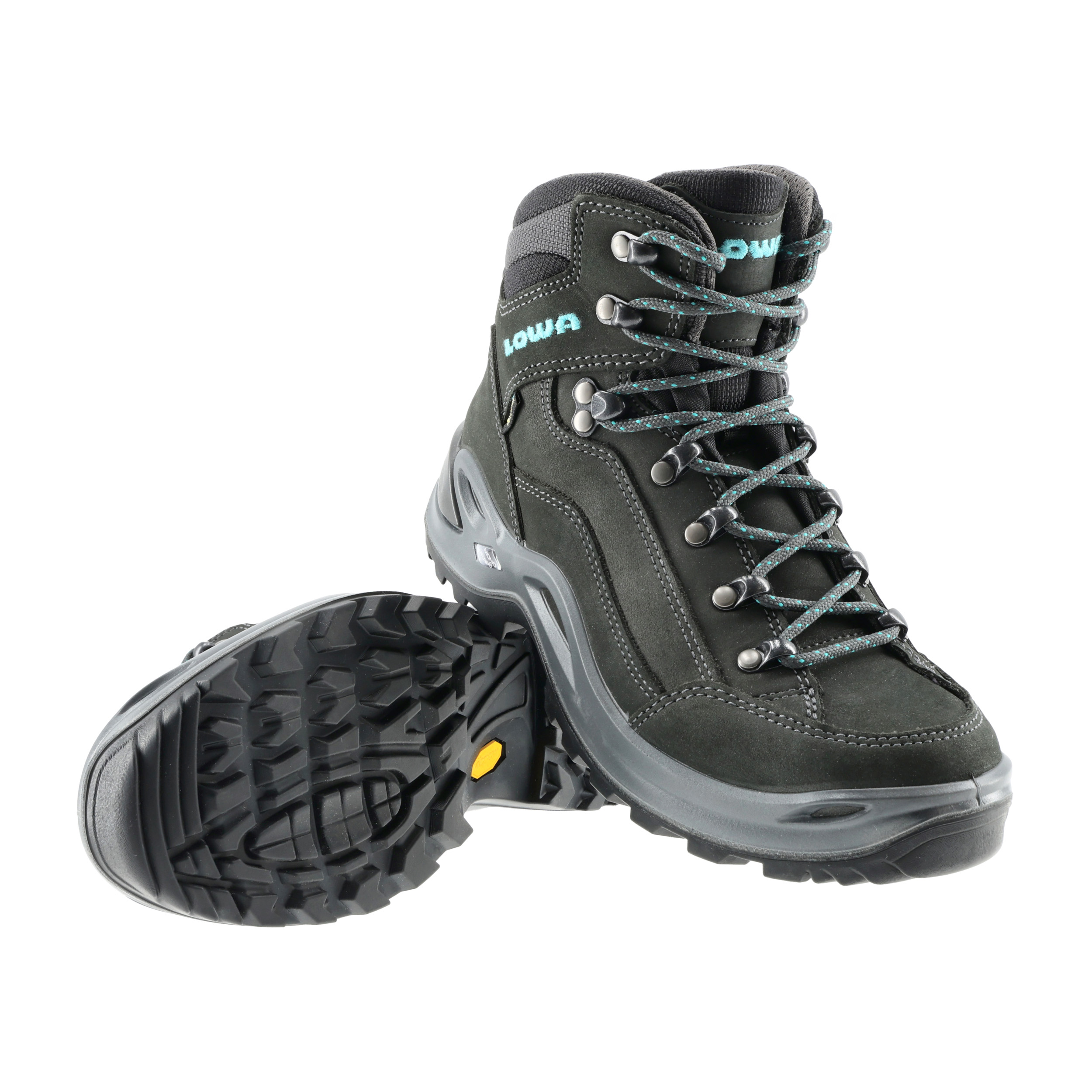 Buty damskie LOWA Renegade GTX mid WS czarno/turkusowe 36 - obrazek 5