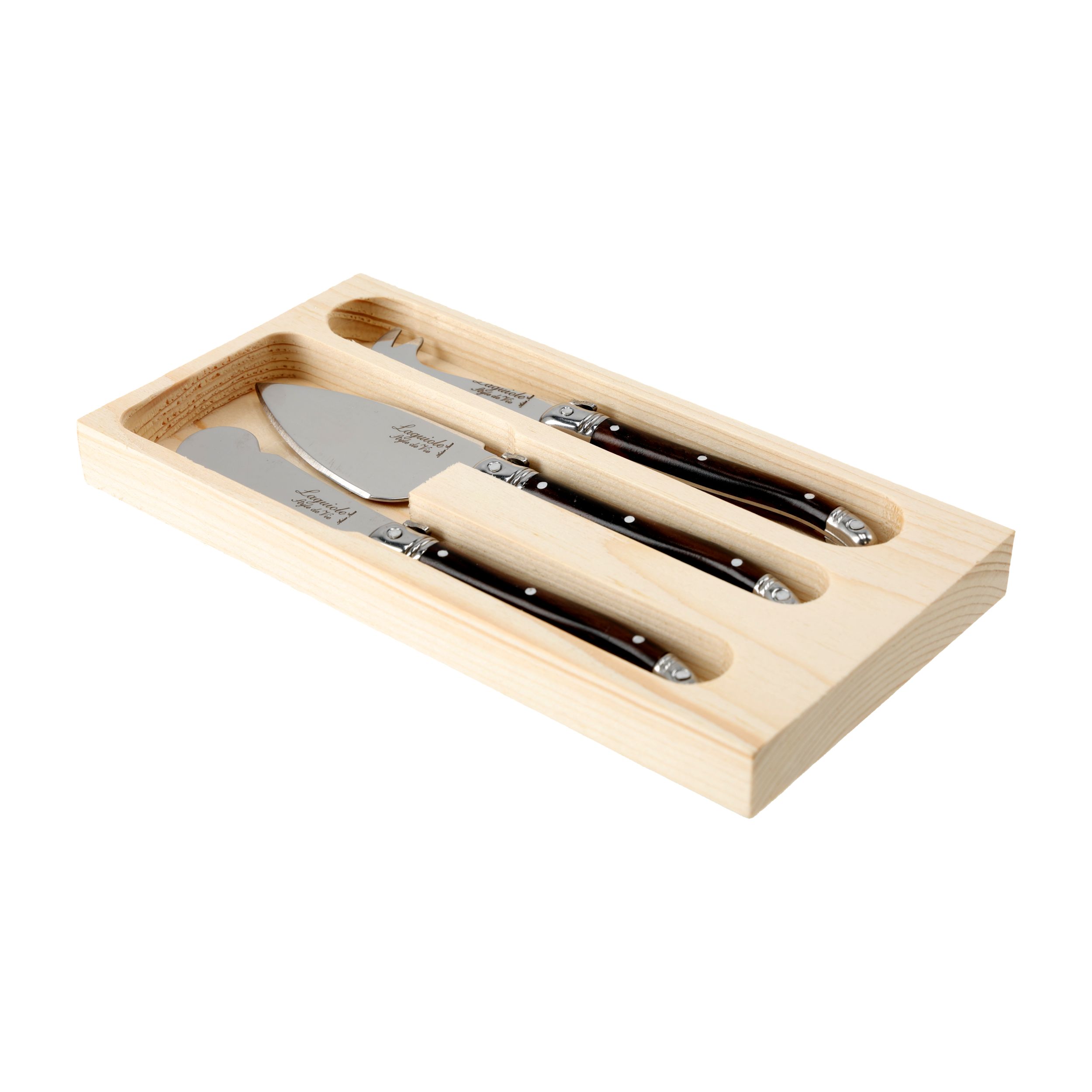 Komplet noży do serów Laguiole Premium Line - obrazek 2