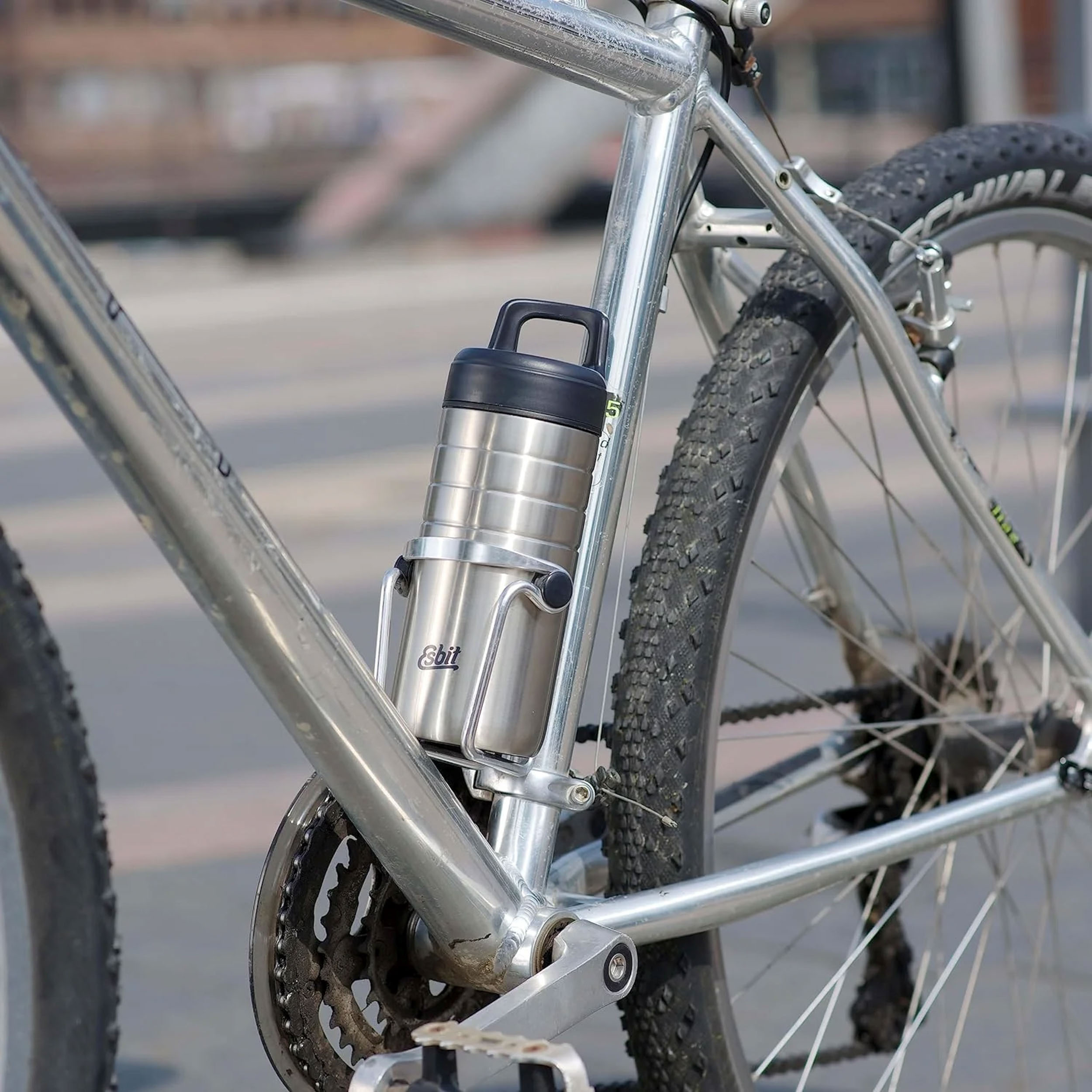 Kubek Esbit Majoris Thermo Mug 0,45 l srebrny, stal nierdzewna - obrazek 4