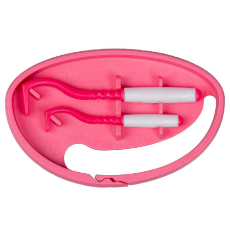 Kleszczołapki przyrząd do usuwania kleszczy Tick Twister® Clipbox z brelokiem, różowe 2 szt.