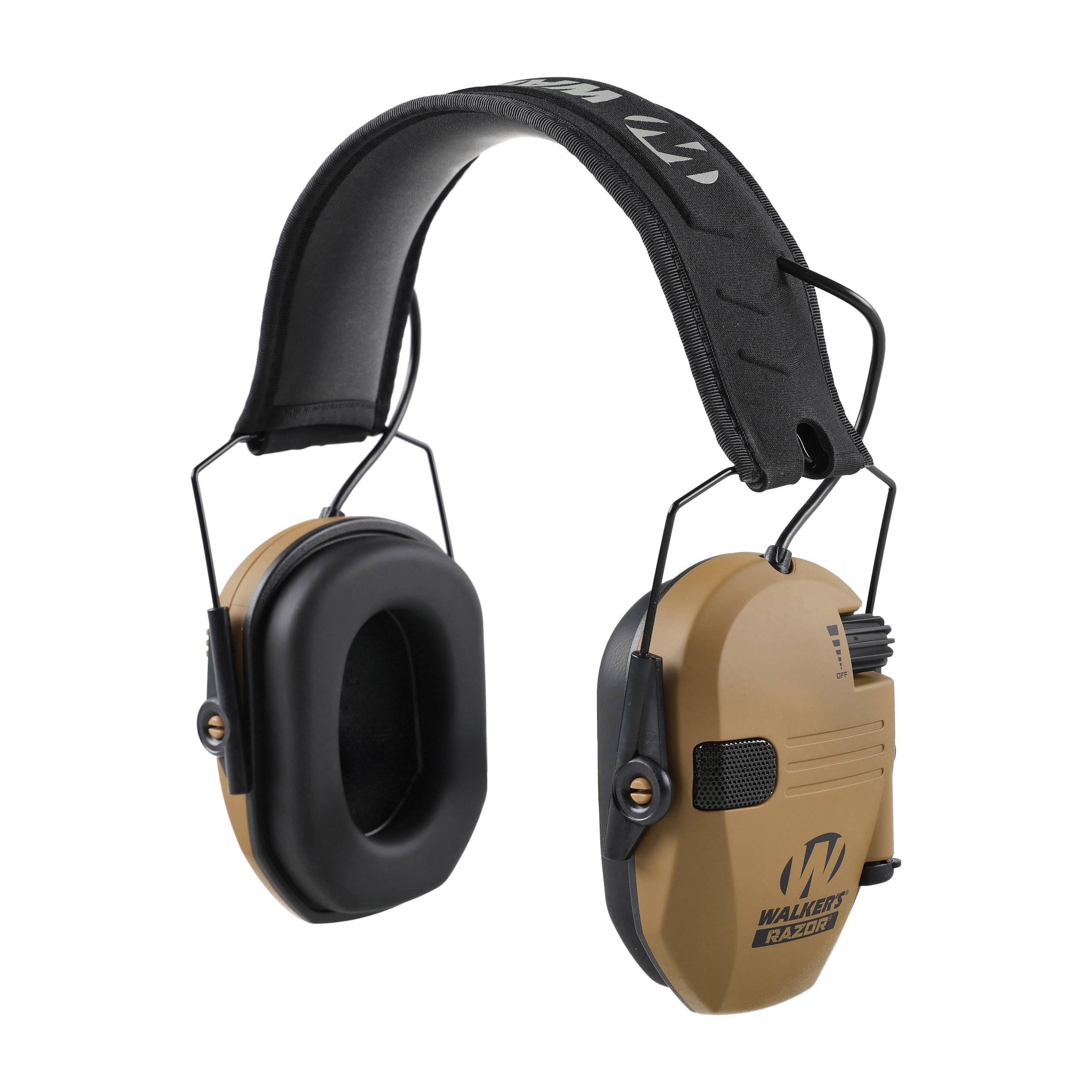Aktywne ochronniki słuchu Walker's Razor Slim brązowe GWP-RSEM-BB - obrazek 3