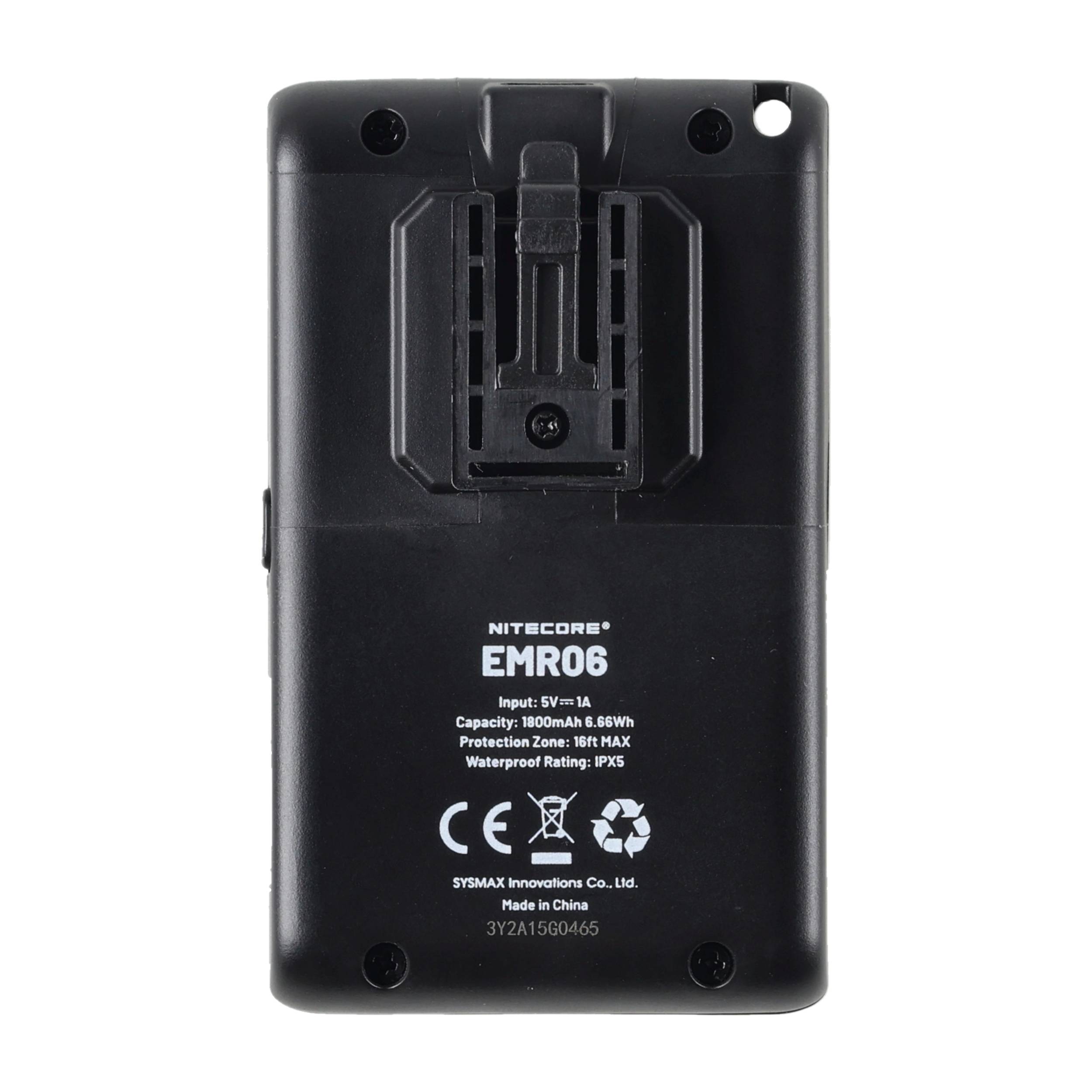 Odstraszacz komarów Nitecore EMR06 czarny - obrazek 2