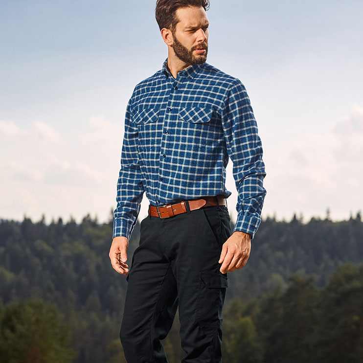 Koszula męska Tagart Fern niebieska 3XL - obrazek 9