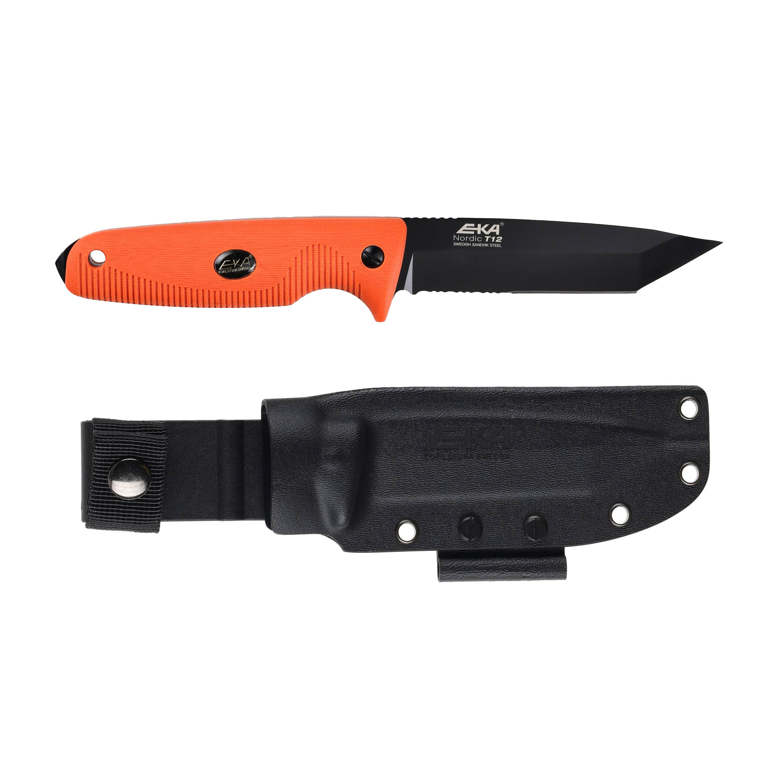 Nóż o stałej klindze Eka Nordic T12 pomarańczowy - obrazek 4