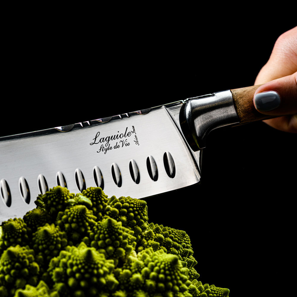 Nóż Laguiole Santoku Olive - obrazek 6