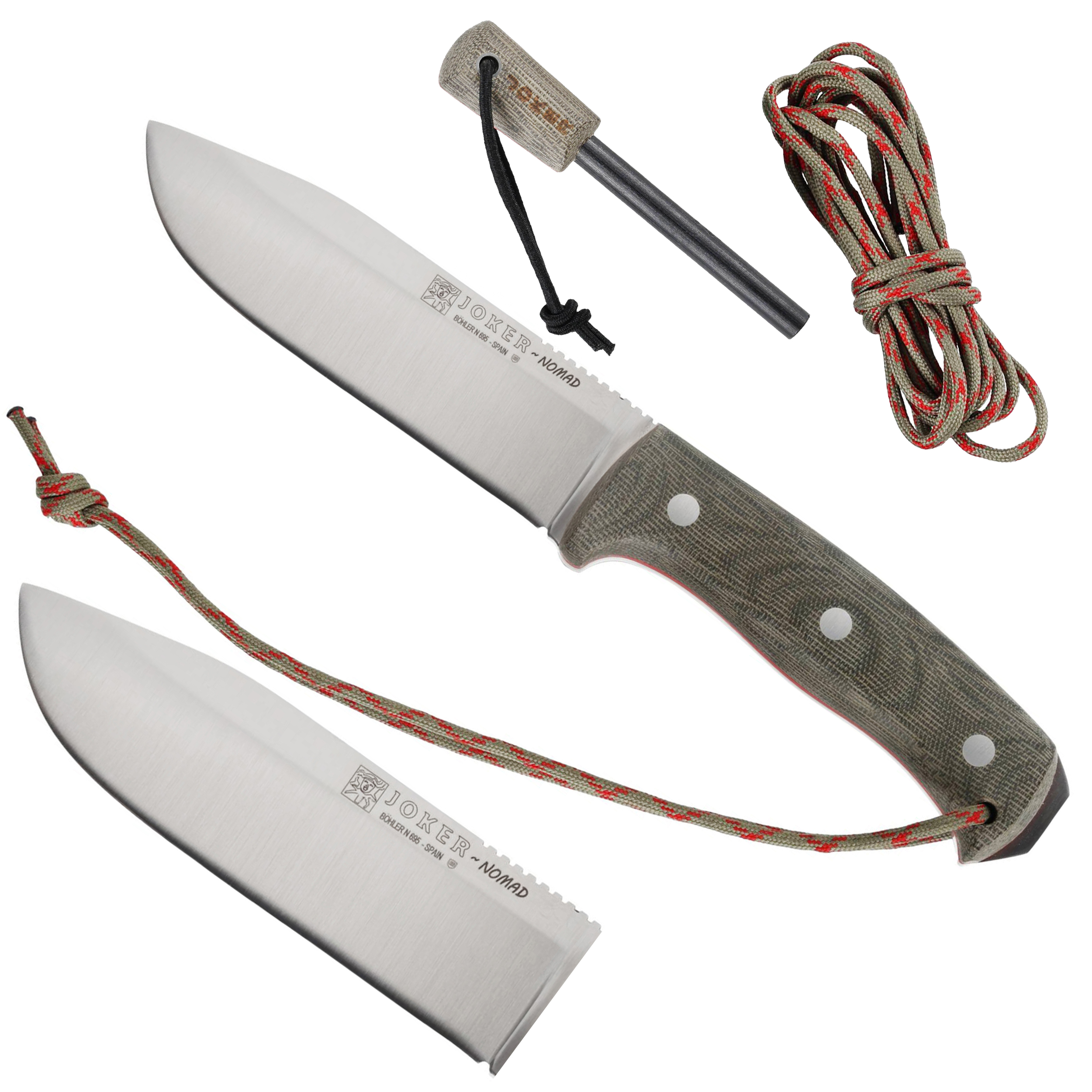 Nóż bushcraft Joker Nomad CV125-P z krzesiwem - obrazek 7