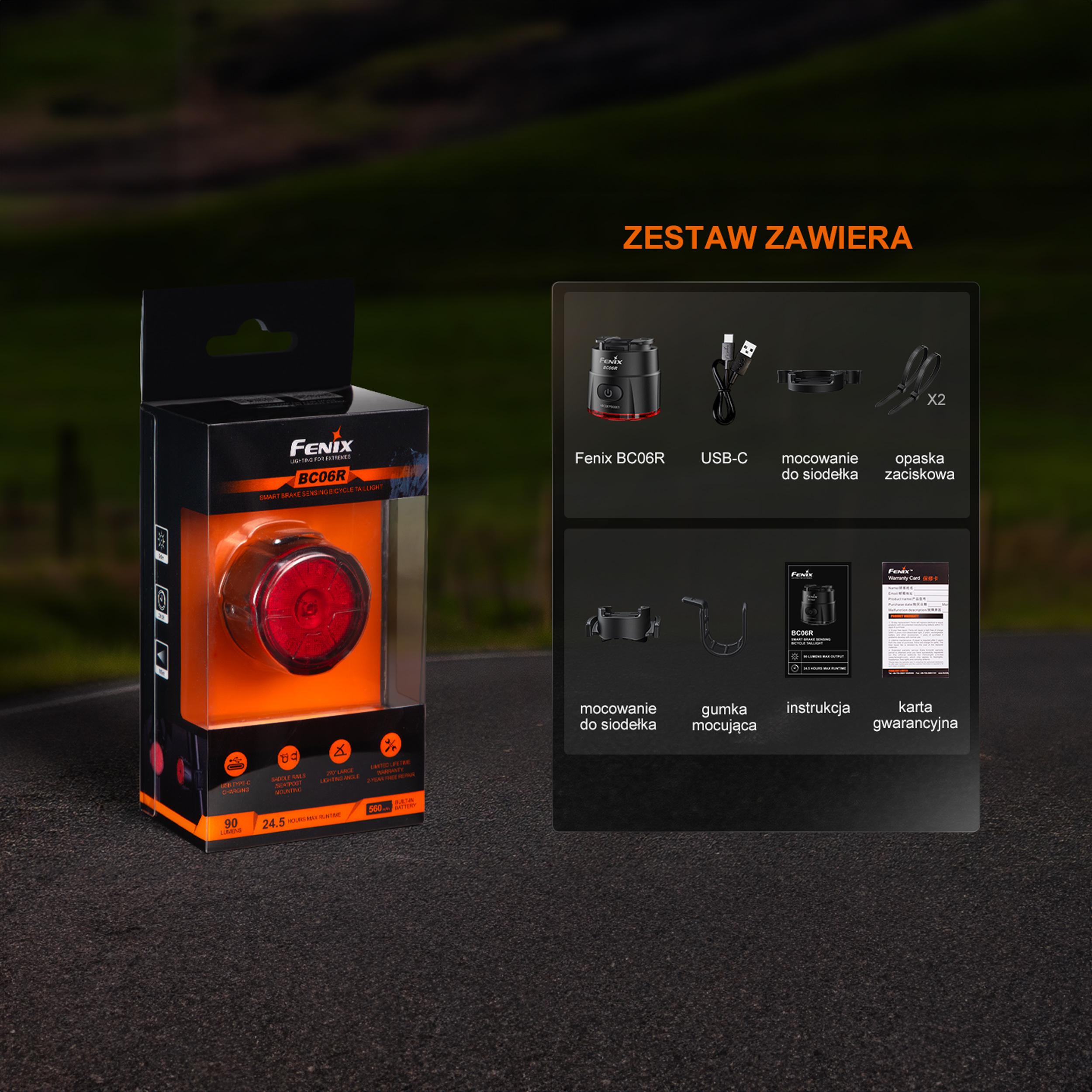 Lampa rowerowa Fenix BC06R - obrazek 8