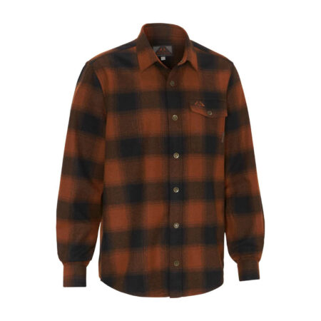 Koszula męska Swedteam Lynx Wool Shirt ciemnopomarańczowa M
