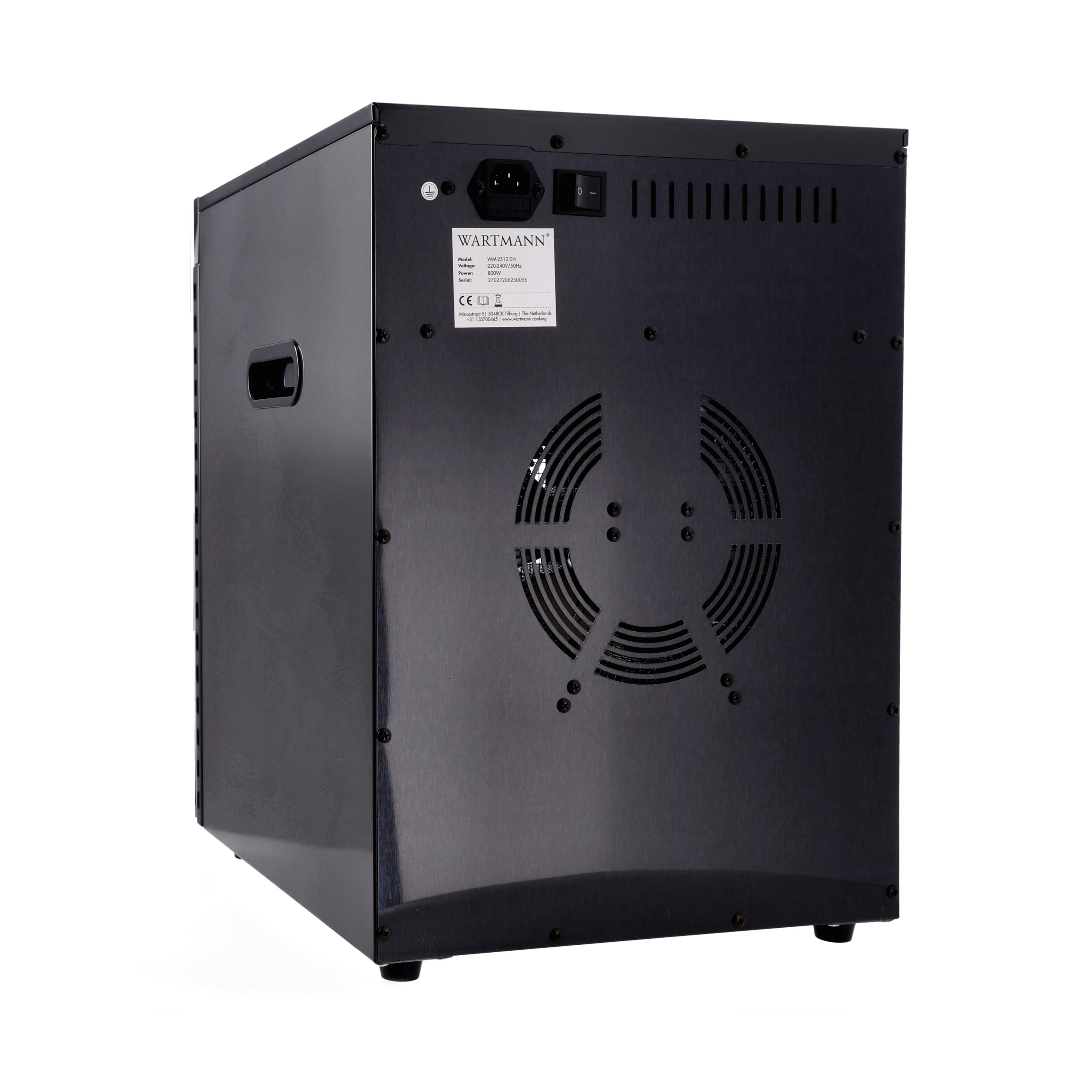 Dehydrator stalowy Wartmann WM-2512 DH z podświetleniem led wnętrza - czarny - obrazek 3