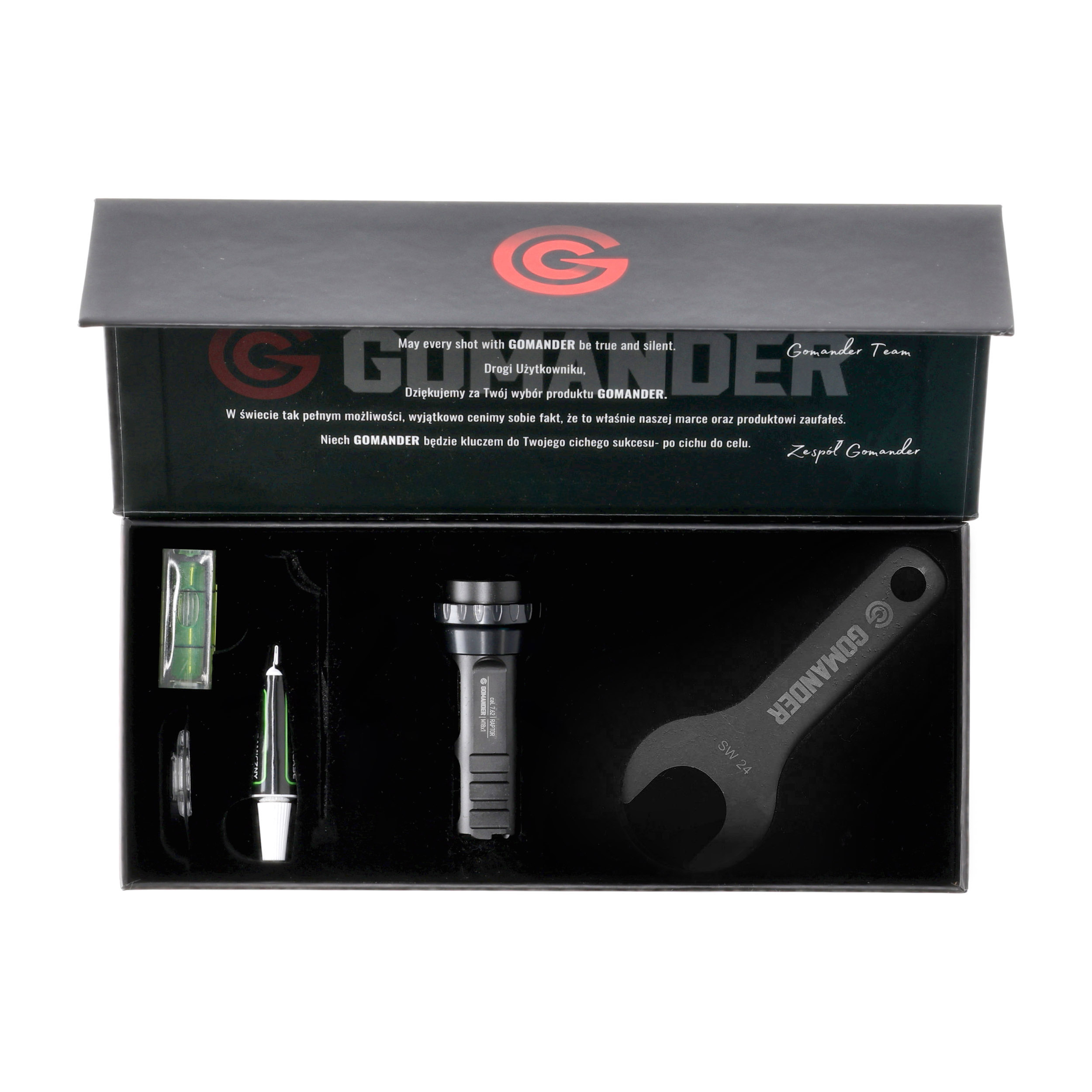 Hamulec wylotowy Gomander Raptor 7,62 M18x1 czarny - obrazek 6